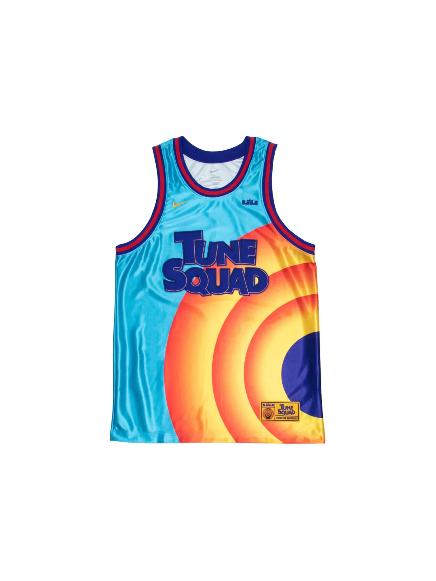 Мужская баскетбольная джерси с принтом LeBron Space Jam Tune Squad Nike — изображение 1 из 2, светлый синий