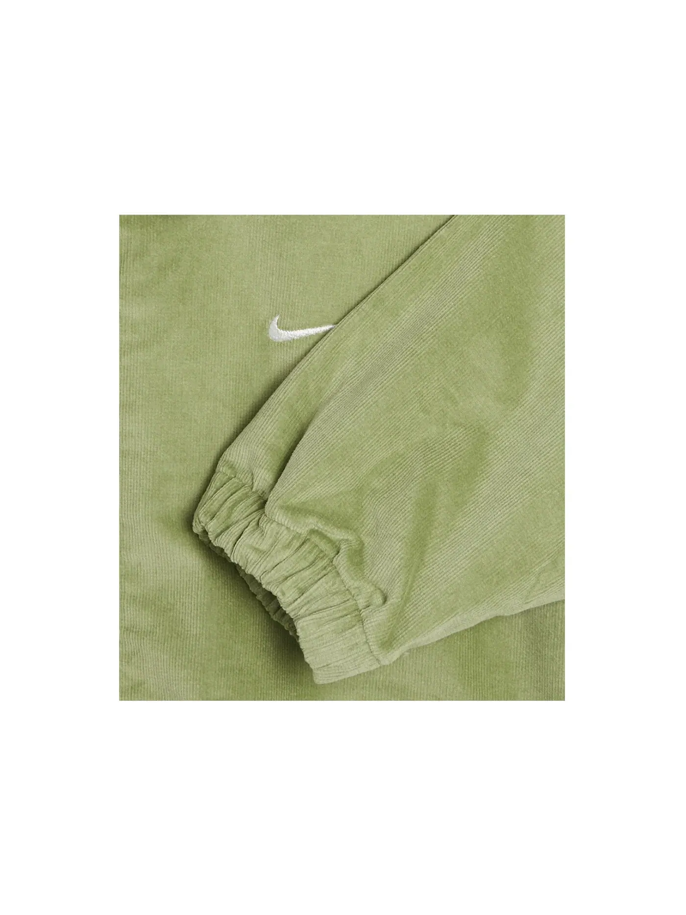 Мужская куртка-бомбер с воротником-стойкой Nike Life Harrington Jacket — изображение 2 из 2, зеленый/белый