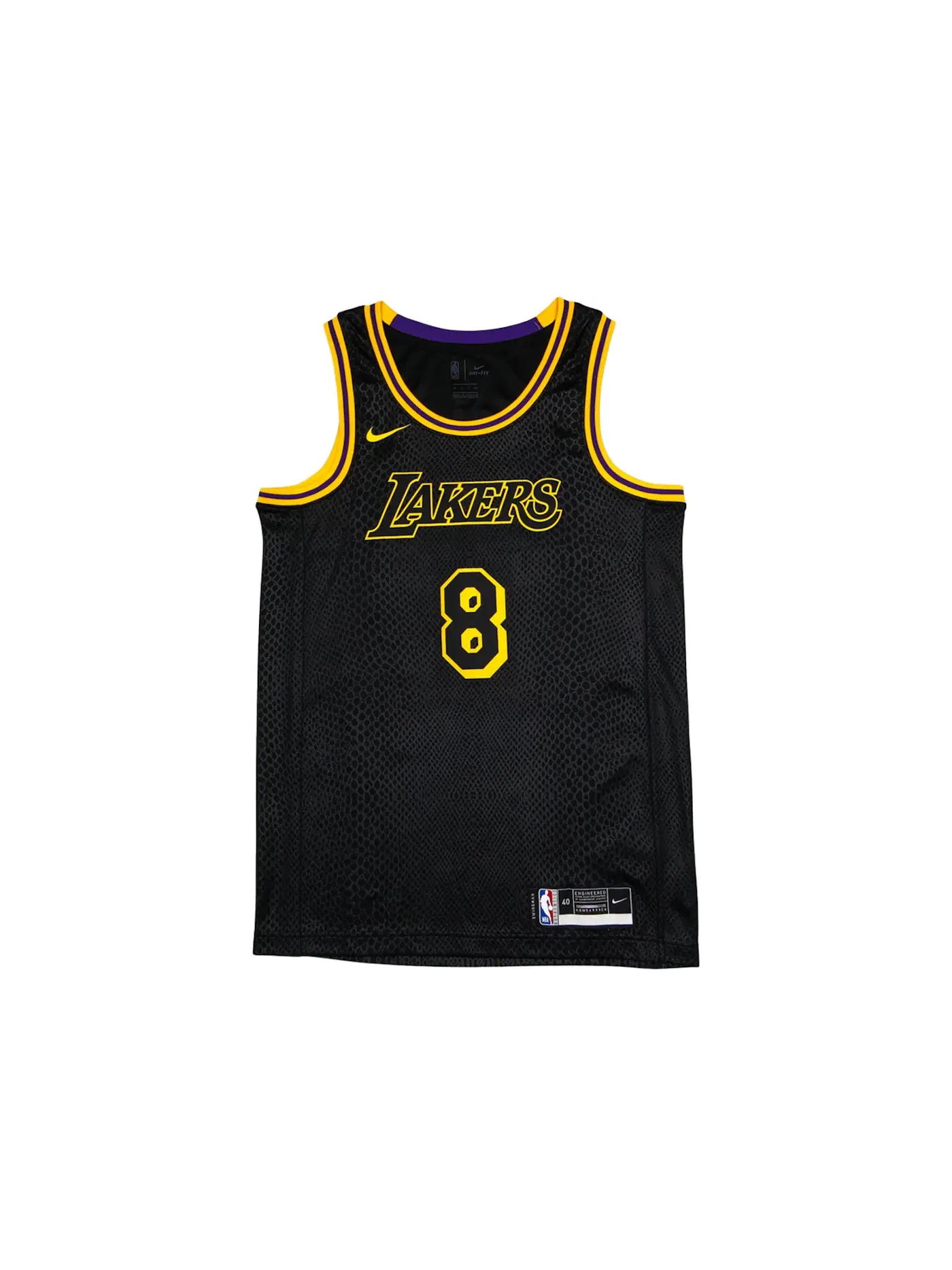 Мужская баскетбольная джерси с принтом Kobe Bryant Swingman Jersey Nike — изображение 2 из 2, черный/золотистый