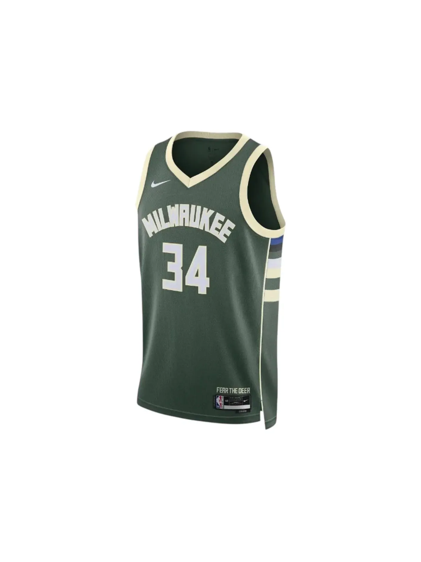 Мужская джерси Nike NBA Antetokounmpo Milwaukee Bucks Dri-FIT Icon Edition 22/23 — изображение 1 из 2, зеленый