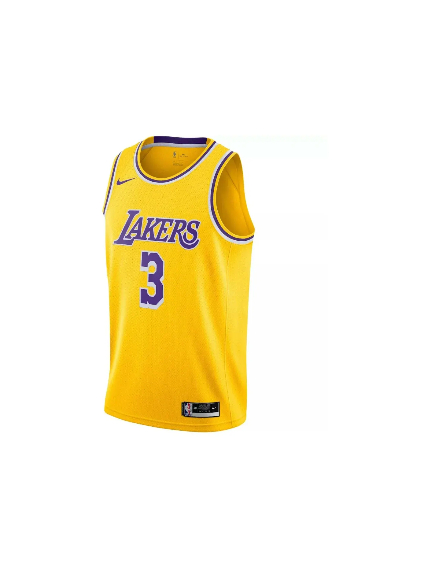 Мужская баскетбольная джерси с принтом Jersey Nike — изображение 1 из 2, желтый