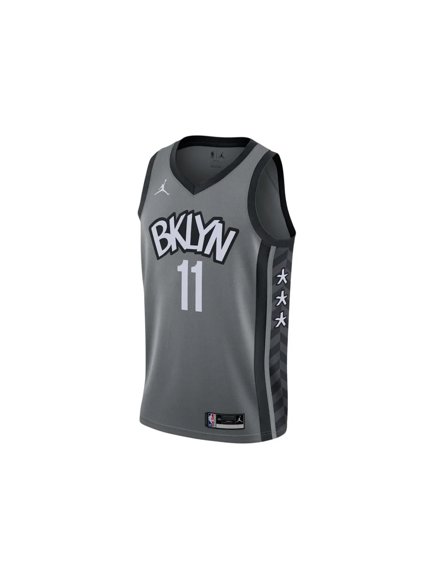 Мужская джерси Nike NBA Brooklyn Nets Kyrie Irving Statement Edition 2020 Swingman — изображение 1 из 2, серый/черный