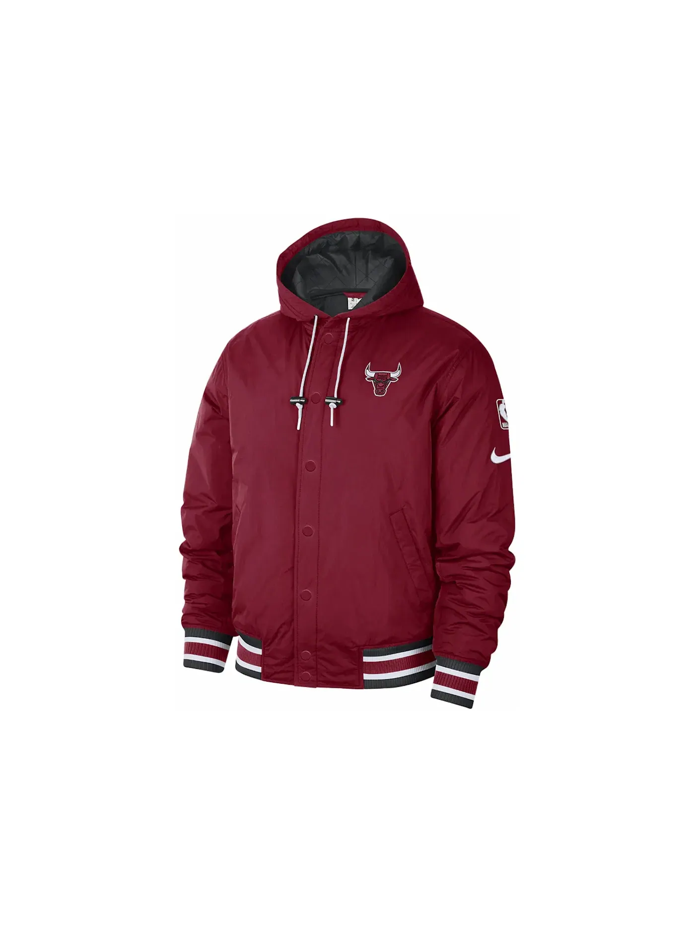 Мужская куртка с полной застежкой-молнией Nike NBA Chicago Bulls Courtside City Edition Jacket — изображение 1 из 2