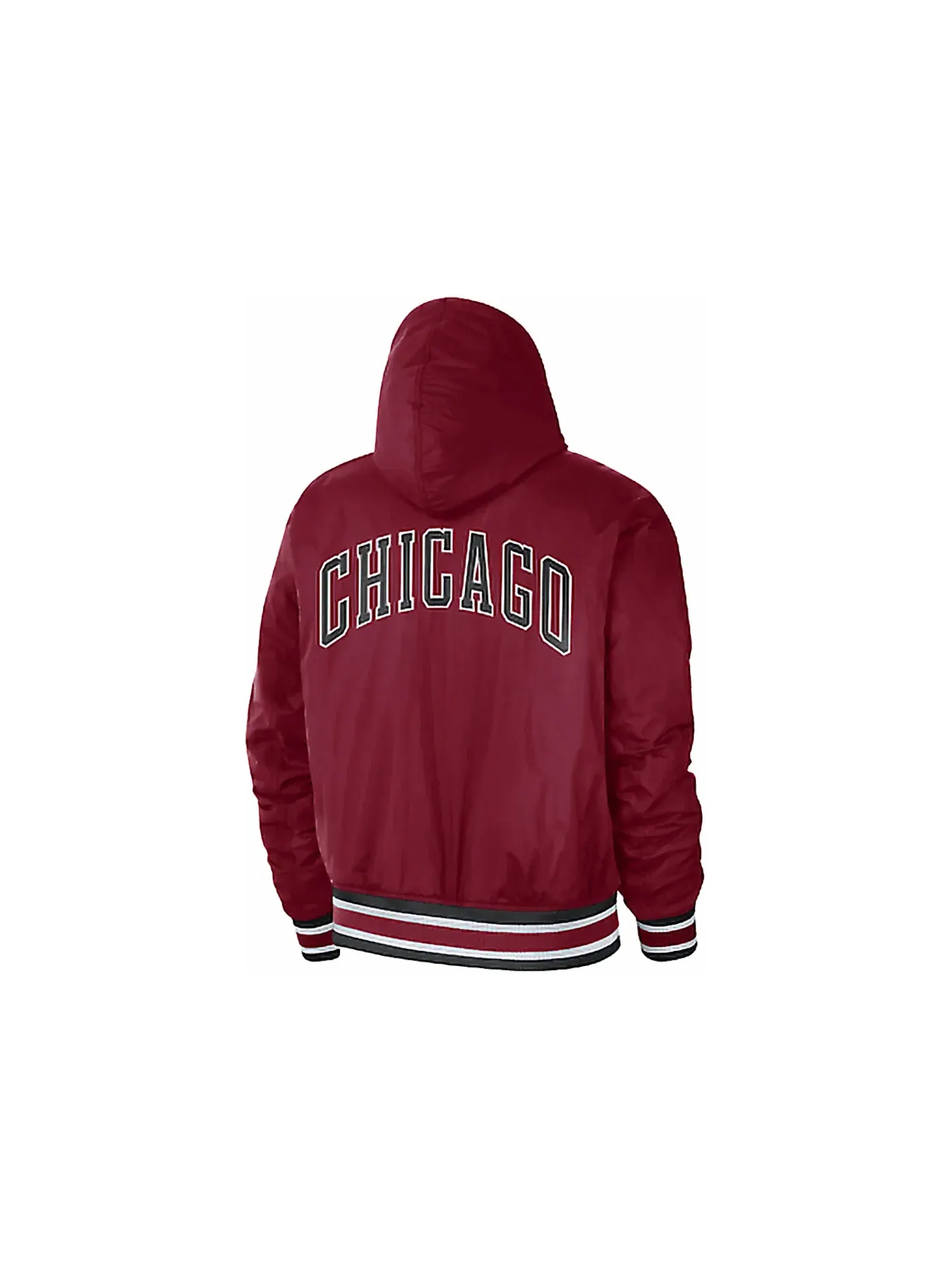 Мужская куртка с полной застежкой-молнией Nike NBA Chicago Bulls Courtside City Edition Jacket — изображение 2 из 2