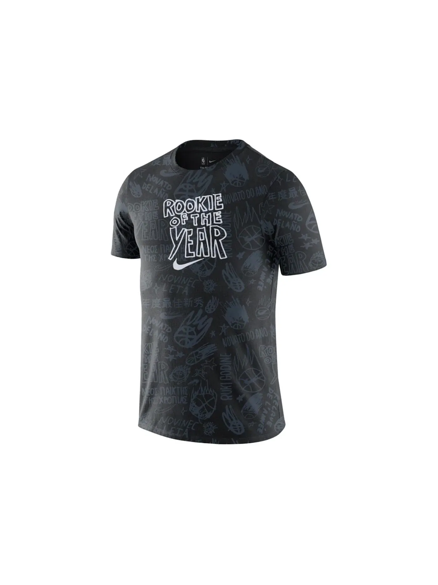 Мужская футболка с принтом Nike NBA Courtside Rookie Of The Year T-shirt Black — изображение 1 из 2