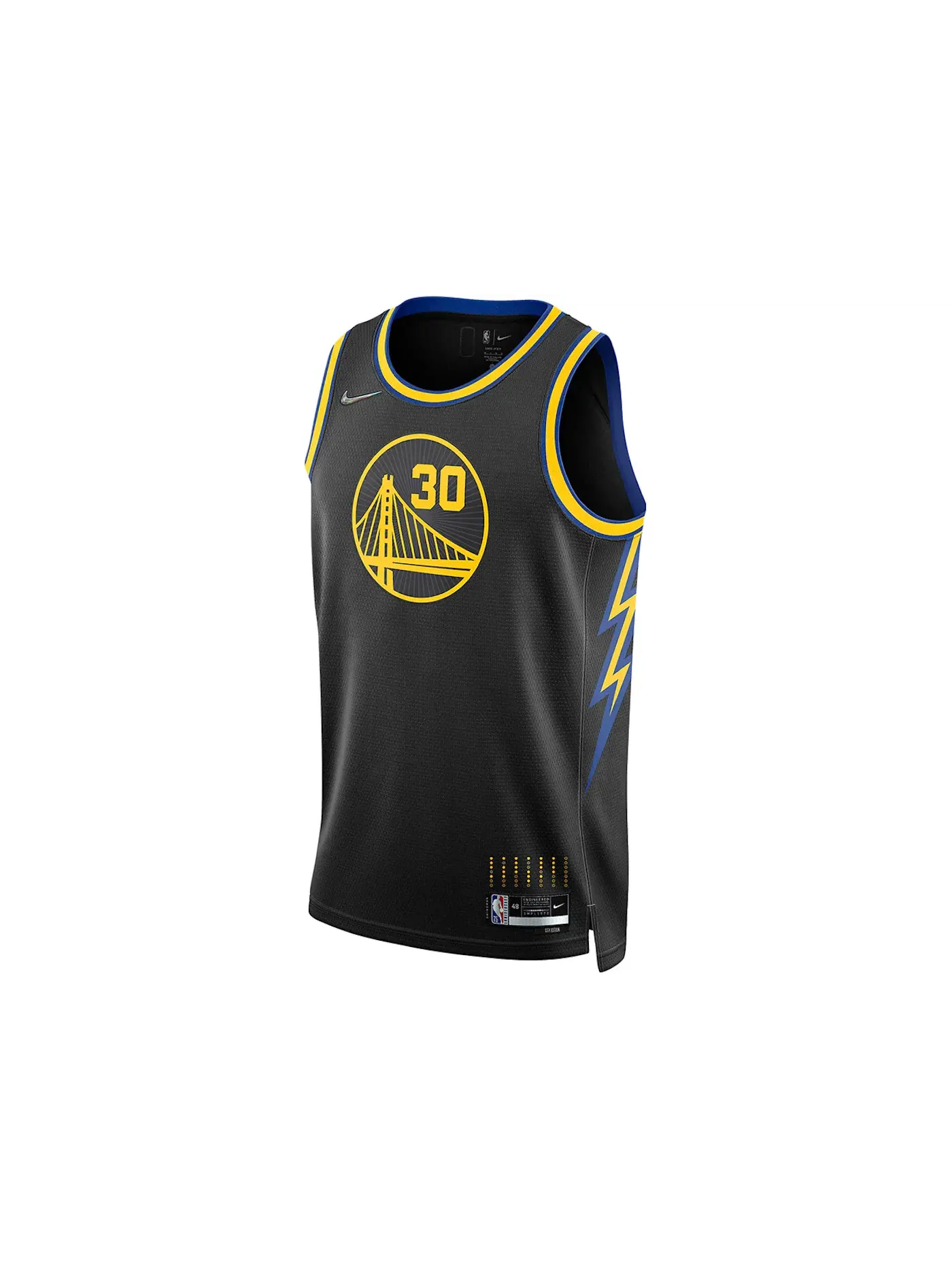 Мужская баскетбольная джерси с принтом Stephen Curry City Edition Mixtape Swingman Nike — изображение 1 из 2, черный
