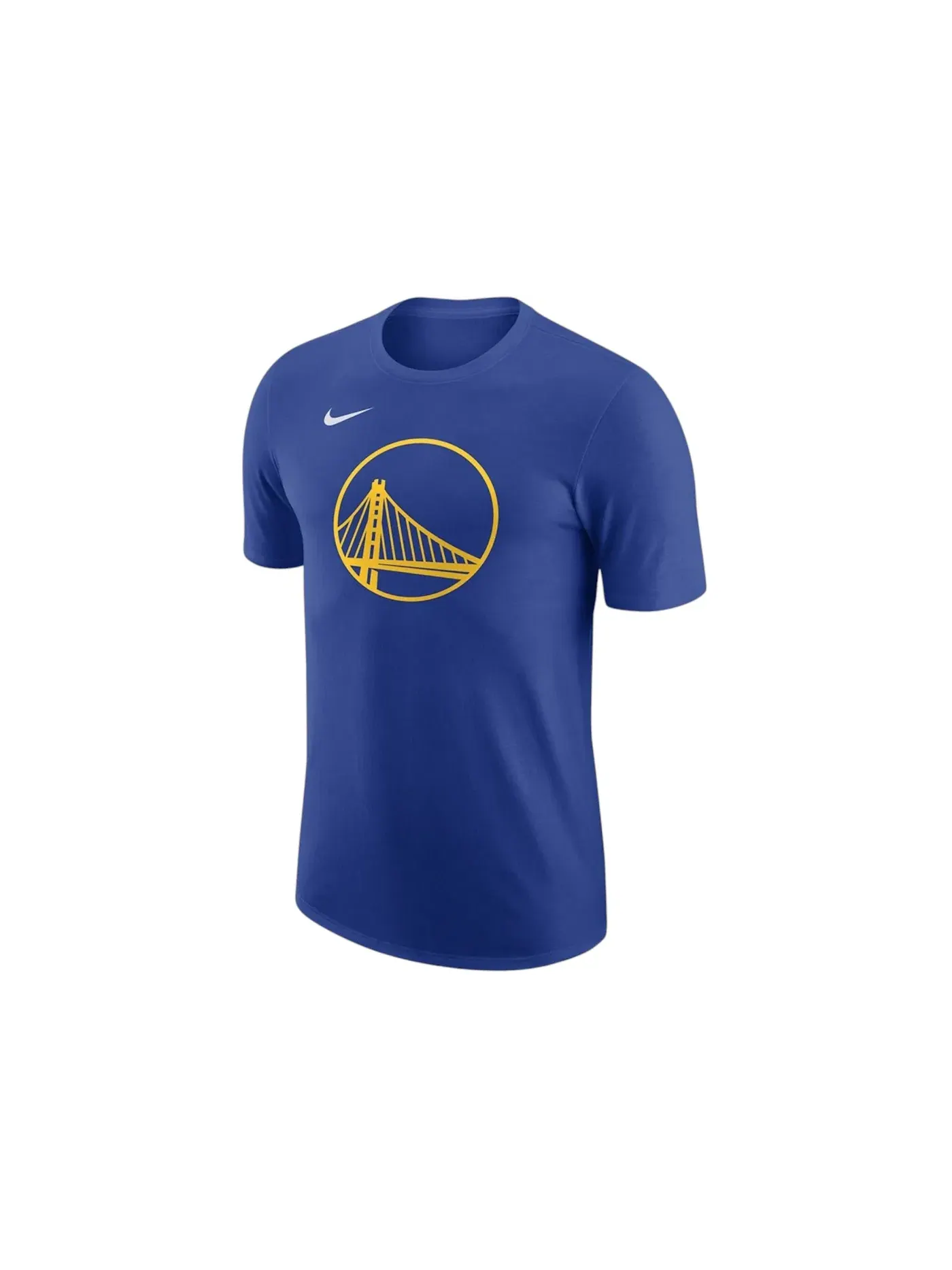 Мужская футболка с длинным рукавом Nike NBA Golden State Warriors Essential T-shirt — изображение 1 из 1, синий/желтый