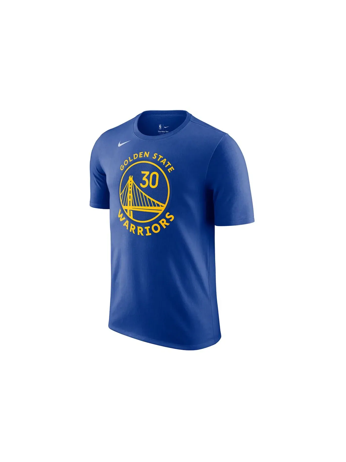 Мужская футболка с принтом Nike NBA Golden State Warriors Stephen Curry T-shirt — изображение 1 из 2, синий/желтый