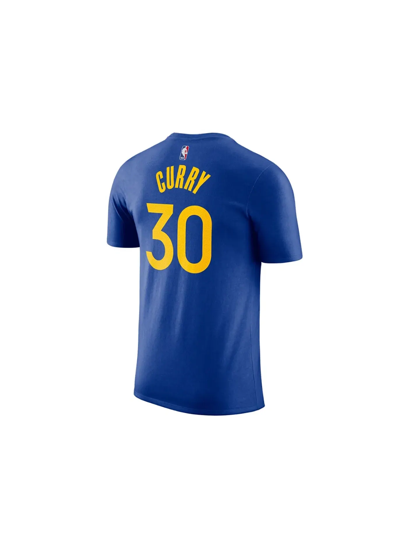 Мужская футболка с принтом Nike NBA Golden State Warriors Stephen Curry T-shirt — изображение 2 из 2, синий/желтый