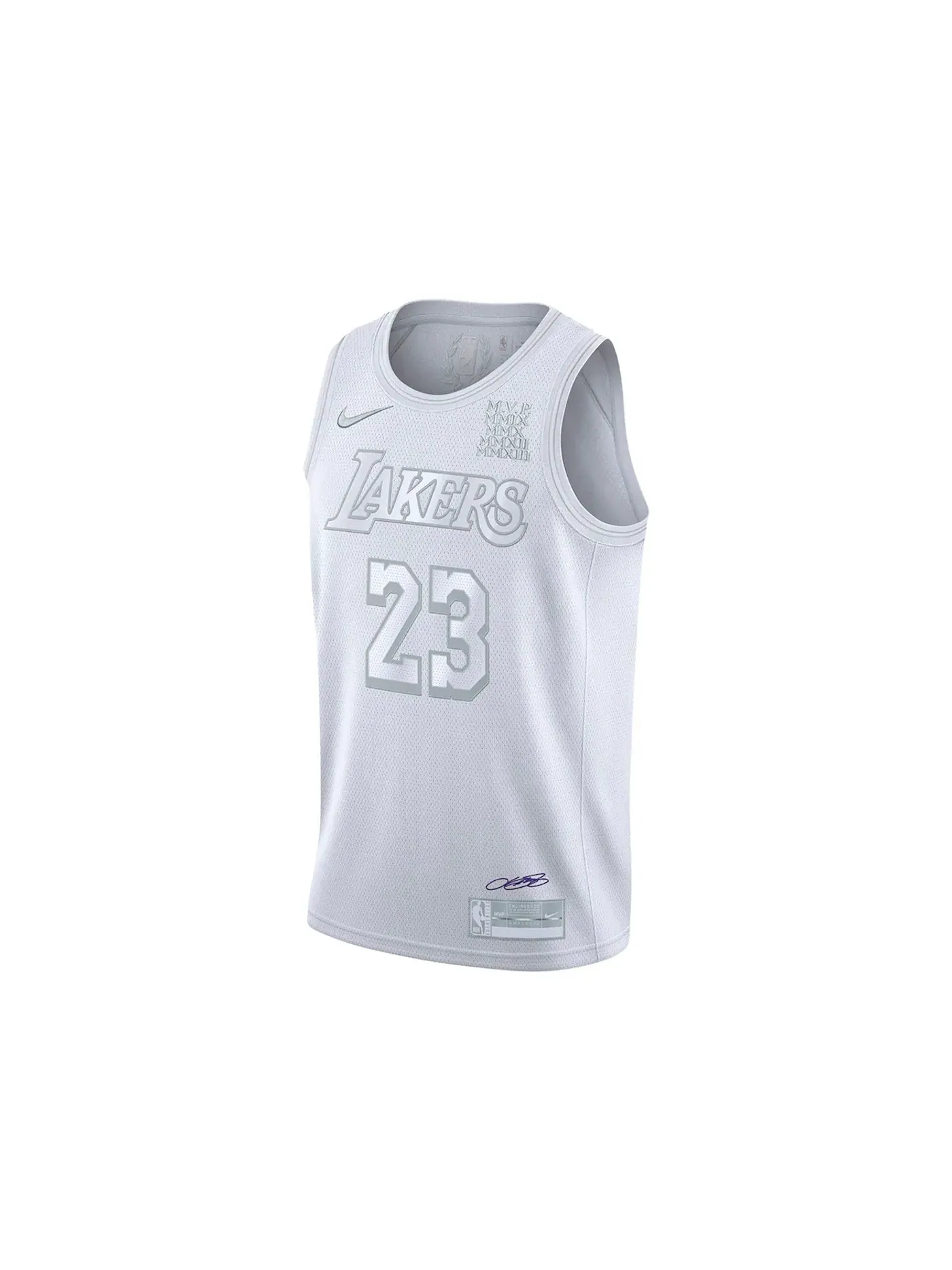 Мужская джерси с длинным рукавом Lebron James 23 Nike — изображение 1 из 2, белый