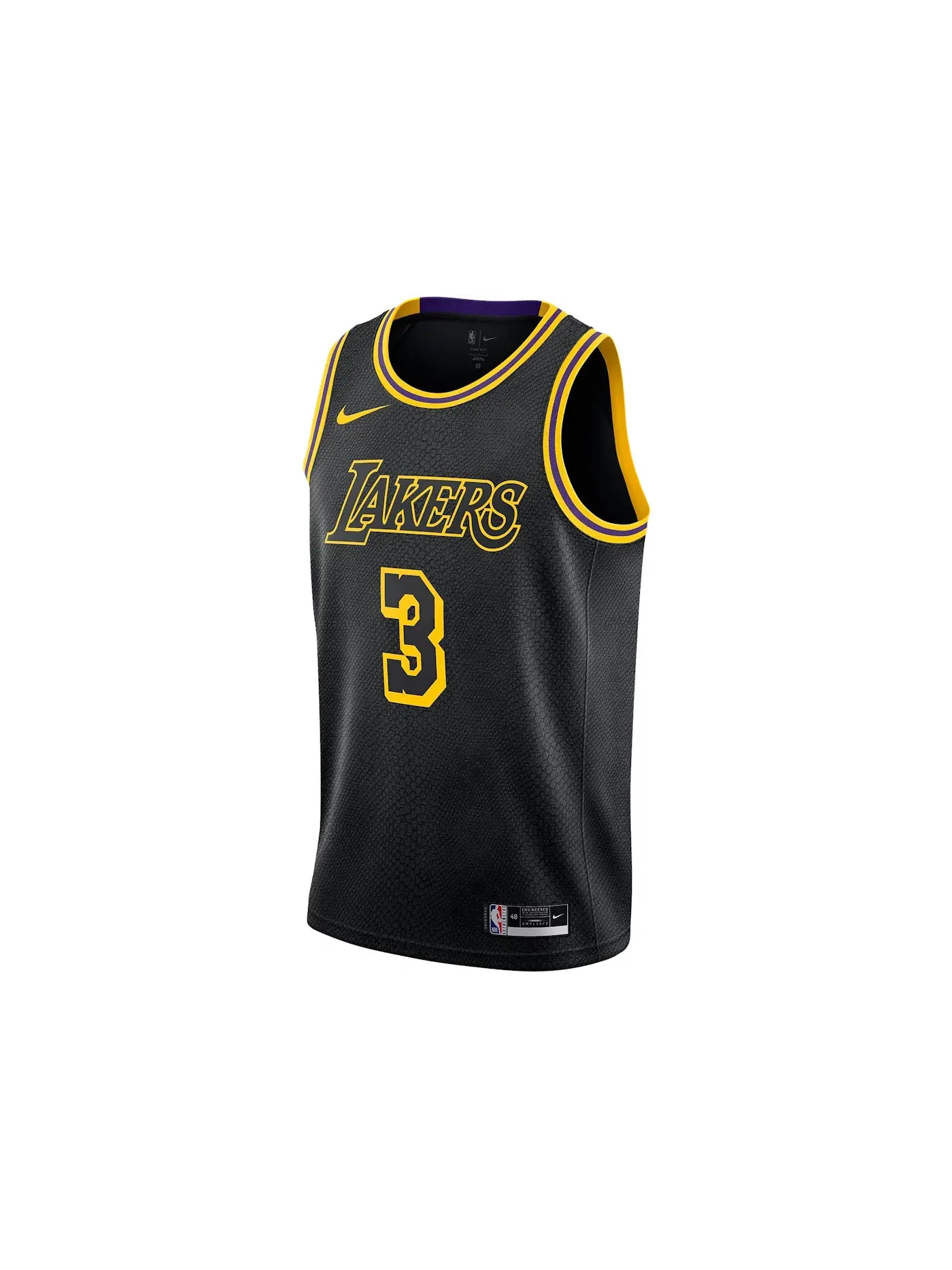 Мужская баскетбольная джерси с принтом Jersey Nike — изображение 1 из 2, черный