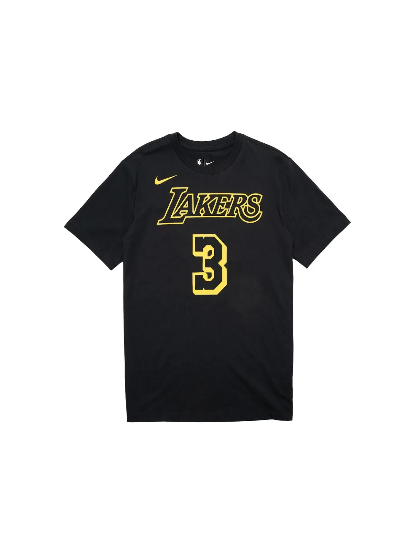 Мужская футболка с длинным рукавом Nike NBA Lakers Anthony Davis Tee — изображение 1 из 2, черный