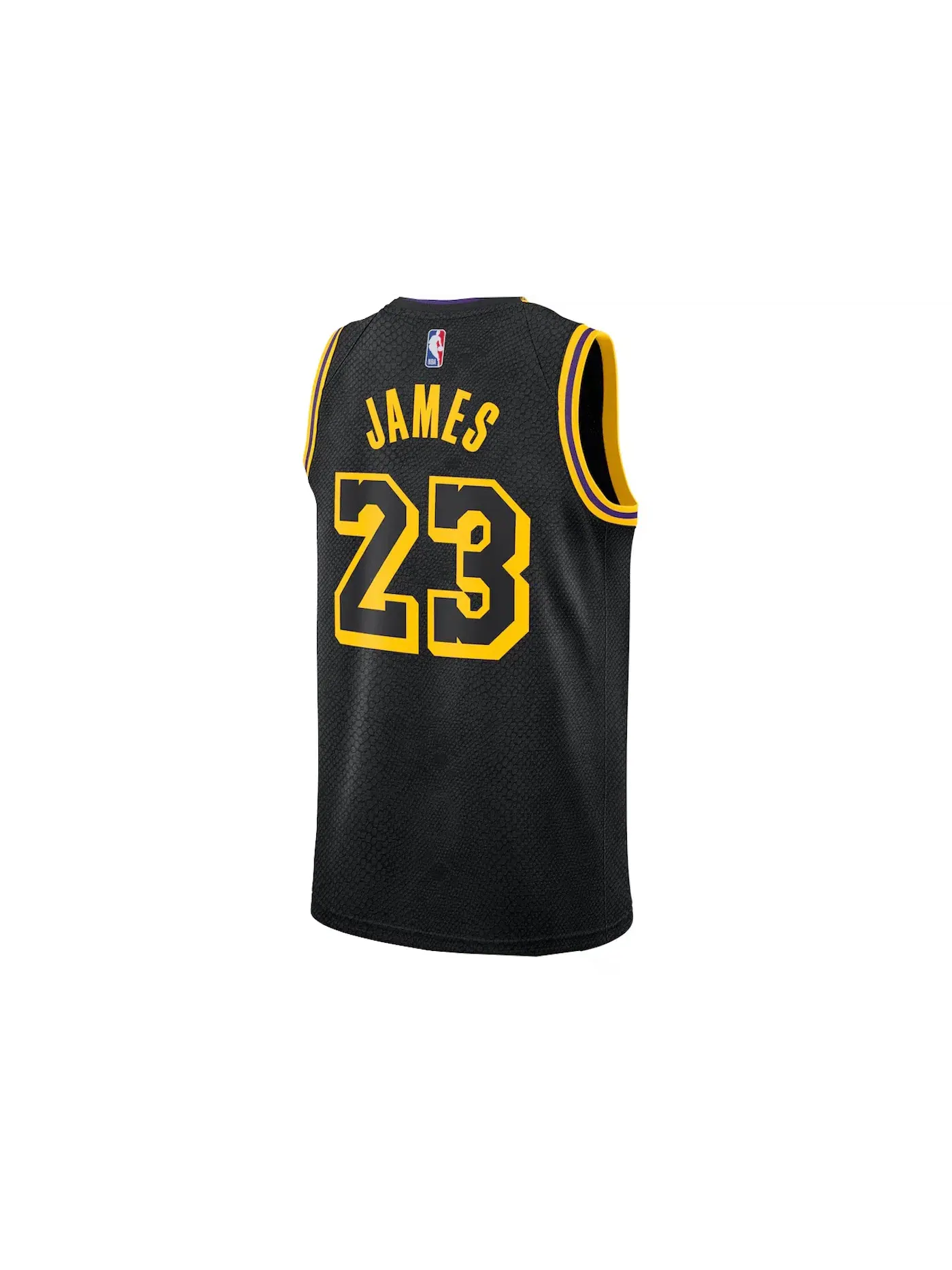 Мужская баскетбольная джерси с длинным рукавом Nike NBA Lakers Lebron James Swingman — изображение 2 из 2, черный