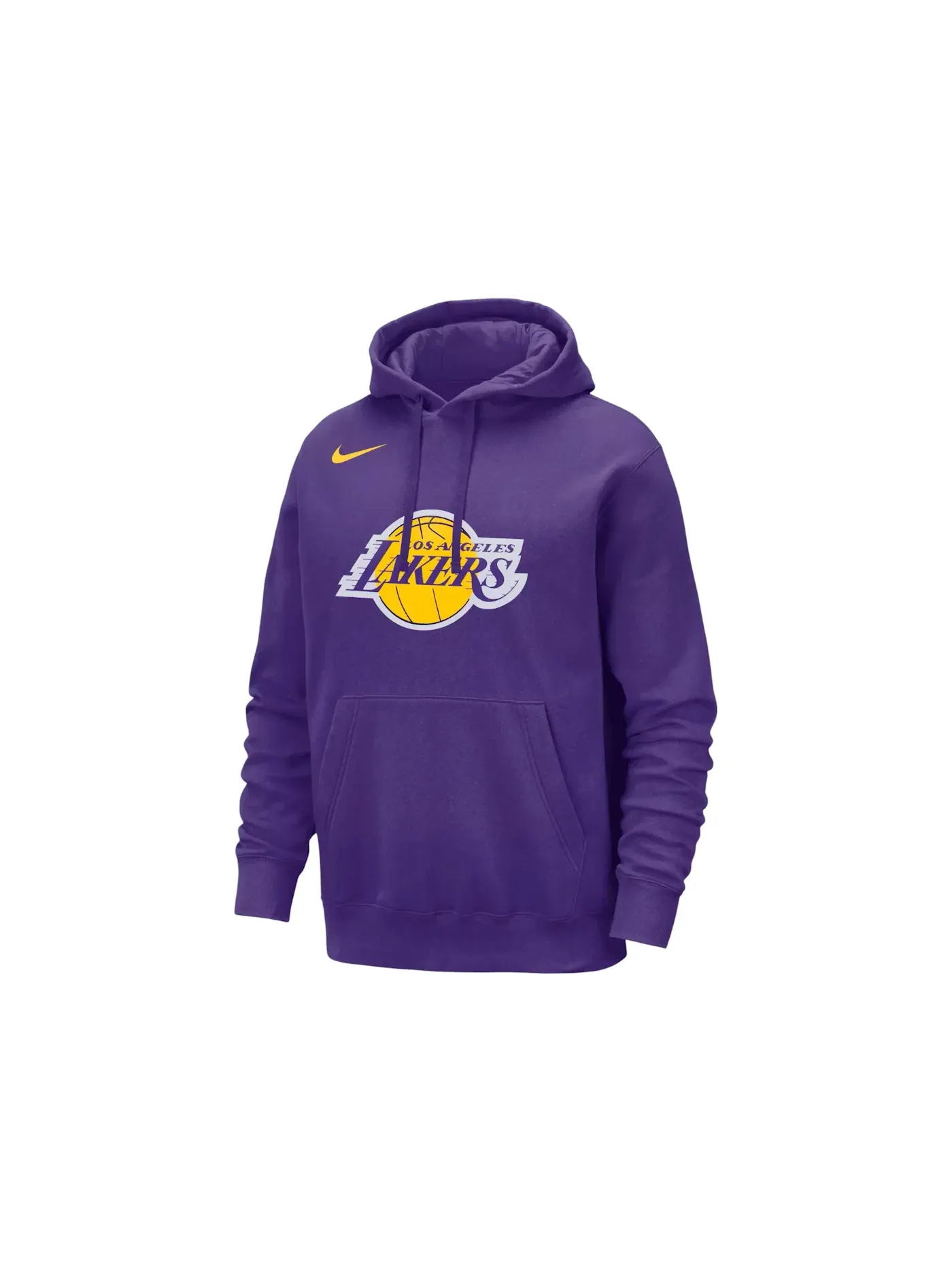 Мужская худи с принтом Nike NBA Los Angeles Lakers Club — изображение 1 из 2, фиолетовый