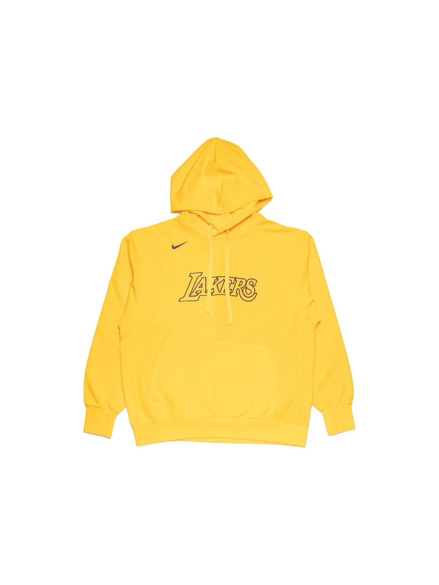Мужская худи свободного кроя Nike NBA Los Angeles Lakers Courtside Fleece — изображение 1 из 2, желтый/фиолетовый