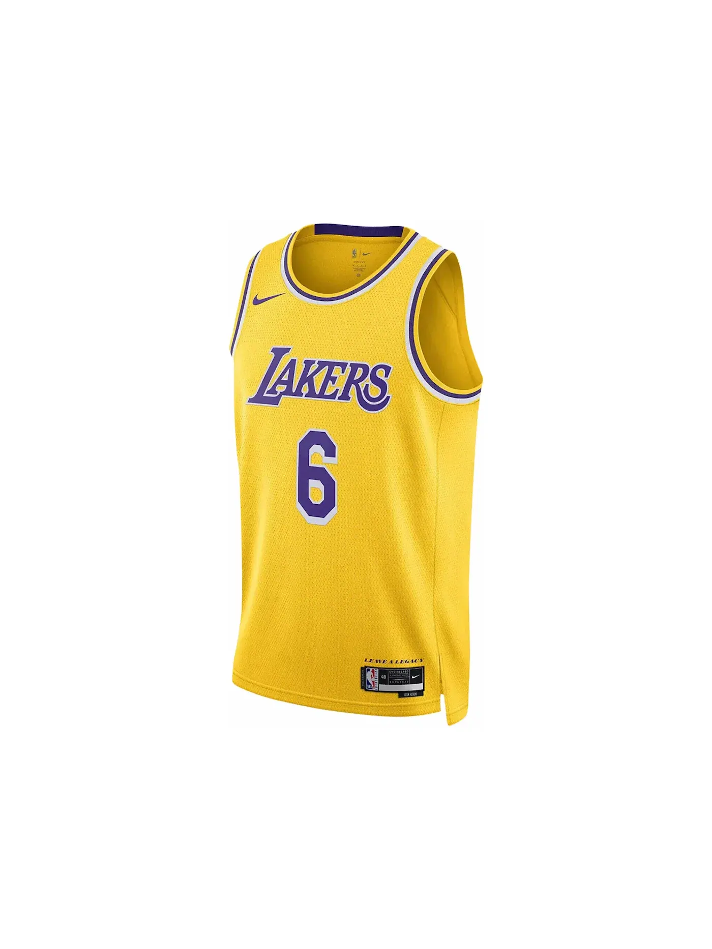 Мужская джерси с принтом LeBron Jersey Nike — изображение 1 из 2, желтый/фиолетовый