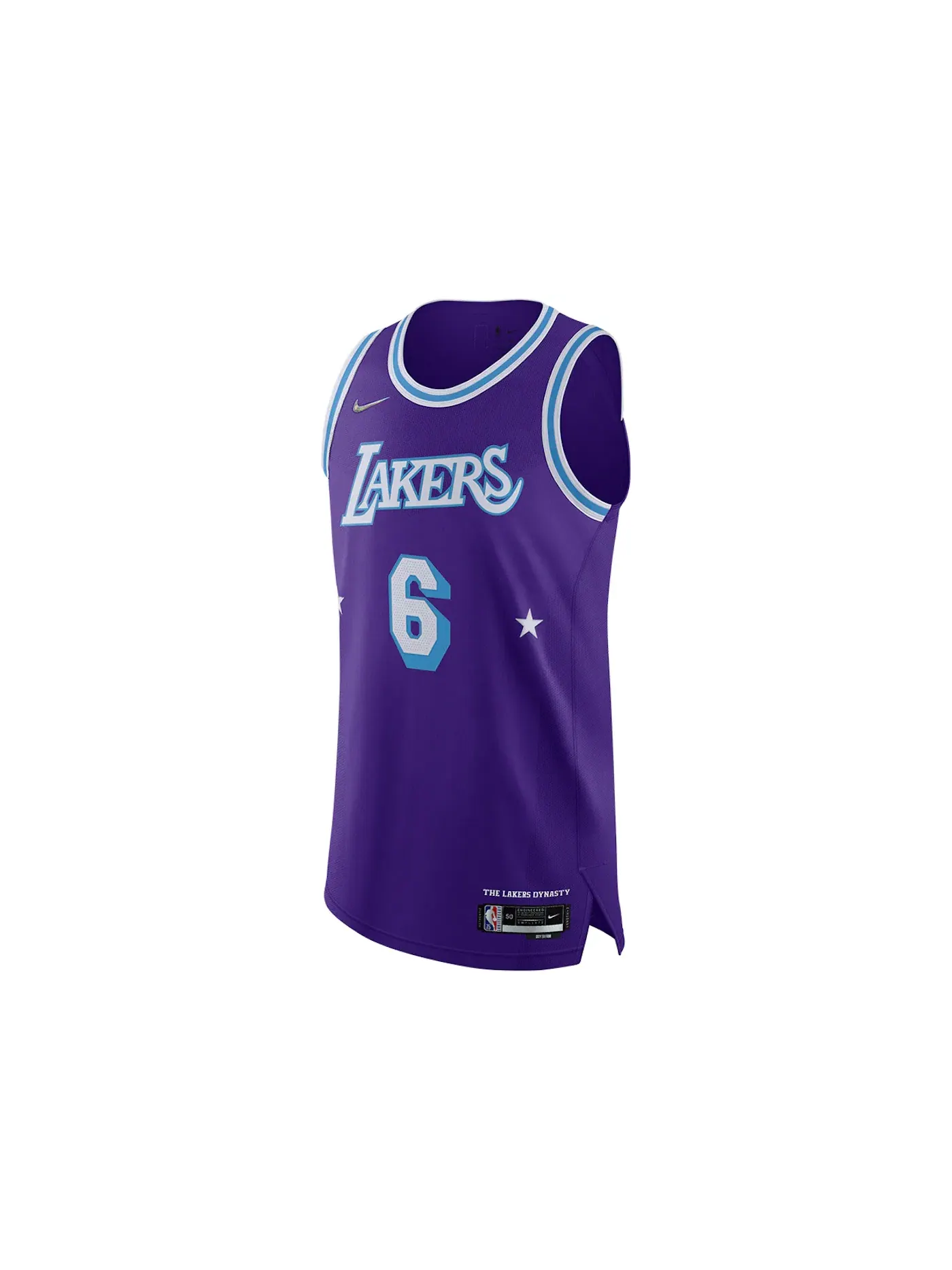Мужская джерси с принтом Nike NBA Los Angeles Lakers Lebron James Moments Mixtape City Edition Authentic Jersey, фиолетовый