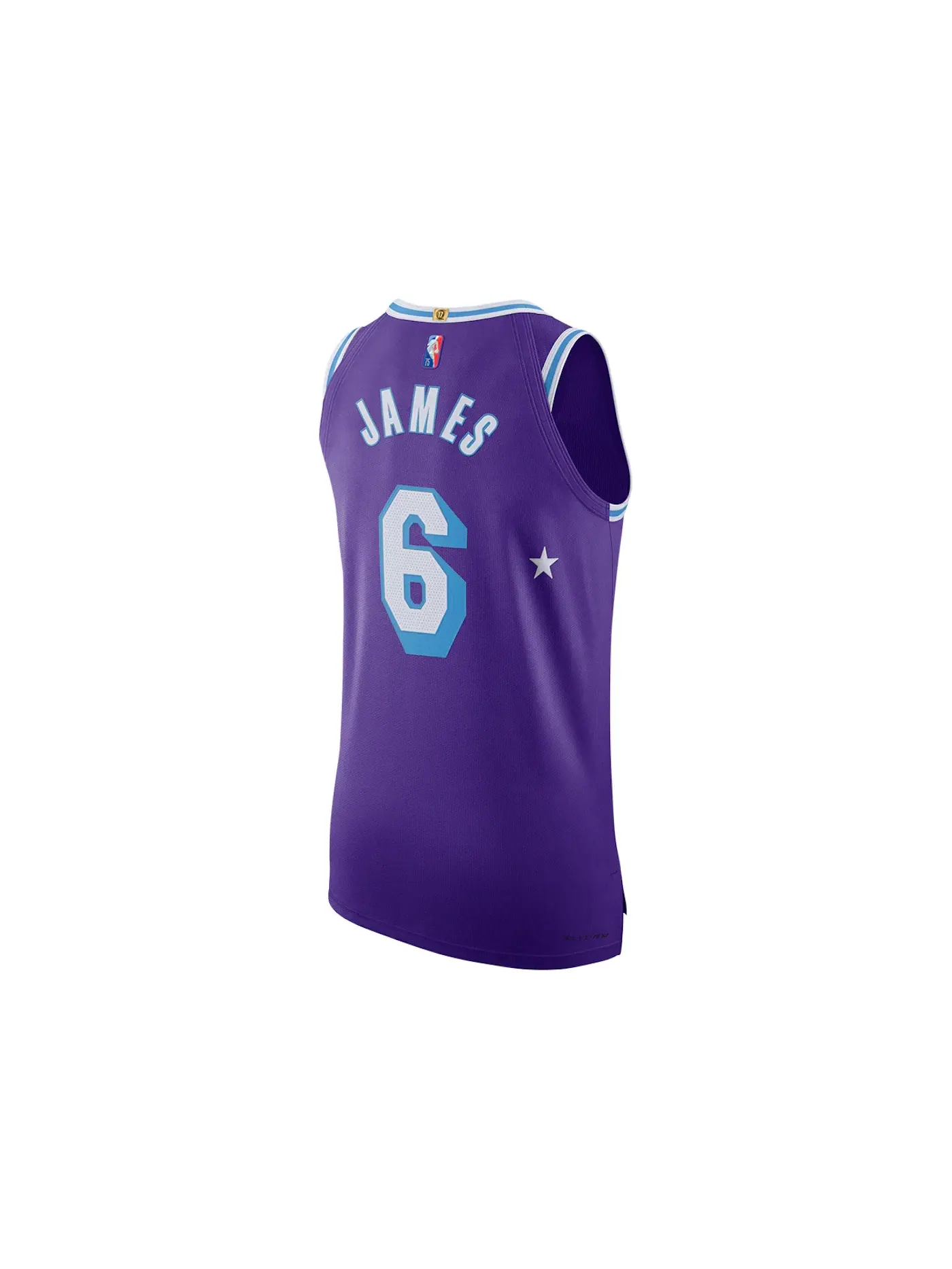 Мужская джерси с принтом Nike NBA Los Angeles Lakers Lebron James Moments Mixtape City Edition Authentic Jersey, фиолетовый