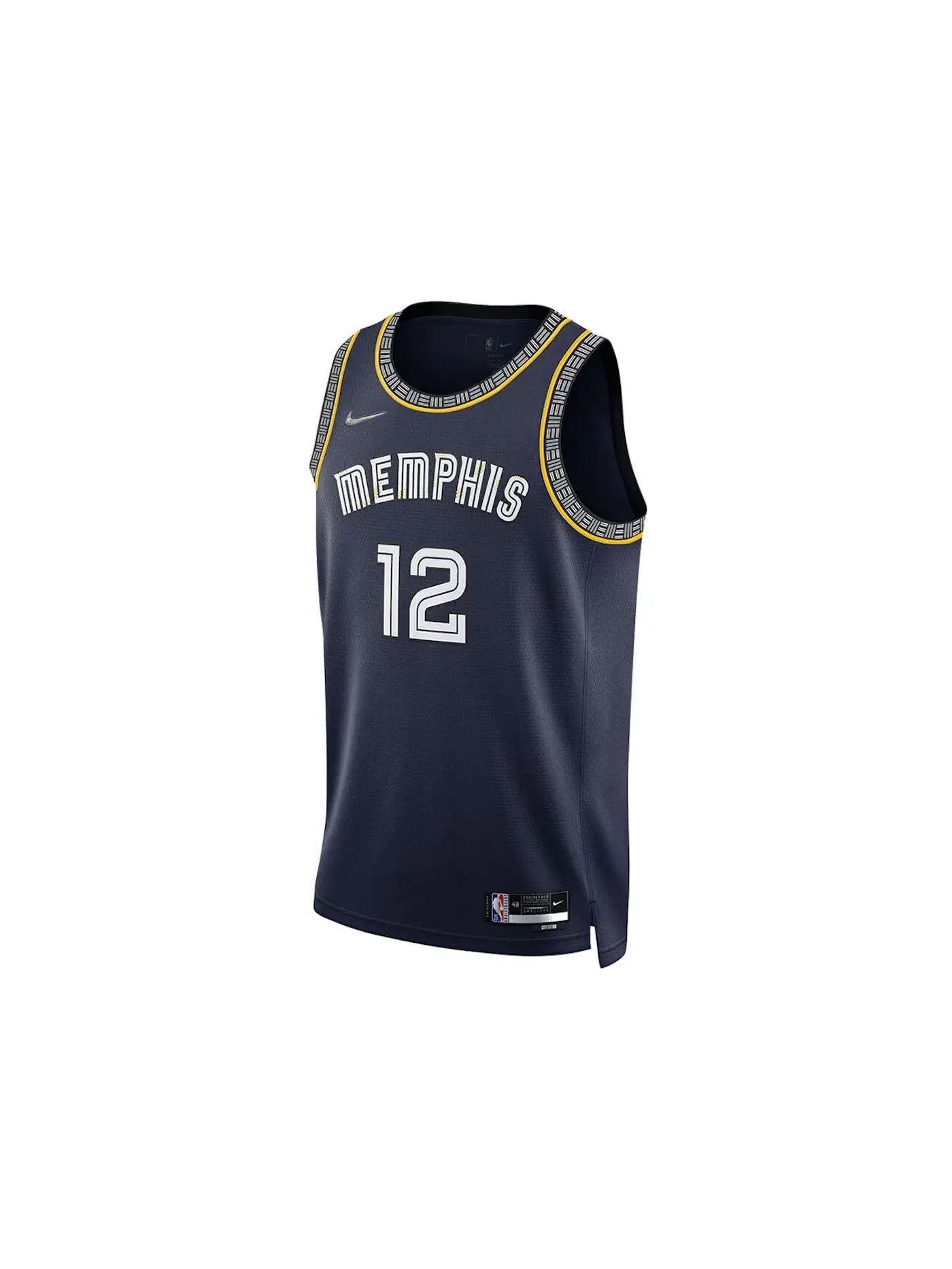 Мужская джерси с длинным рукавом Nike NBA Memphis Grizzlies Morant City Edition Swingman — изображение 1 из 2, темно-синий