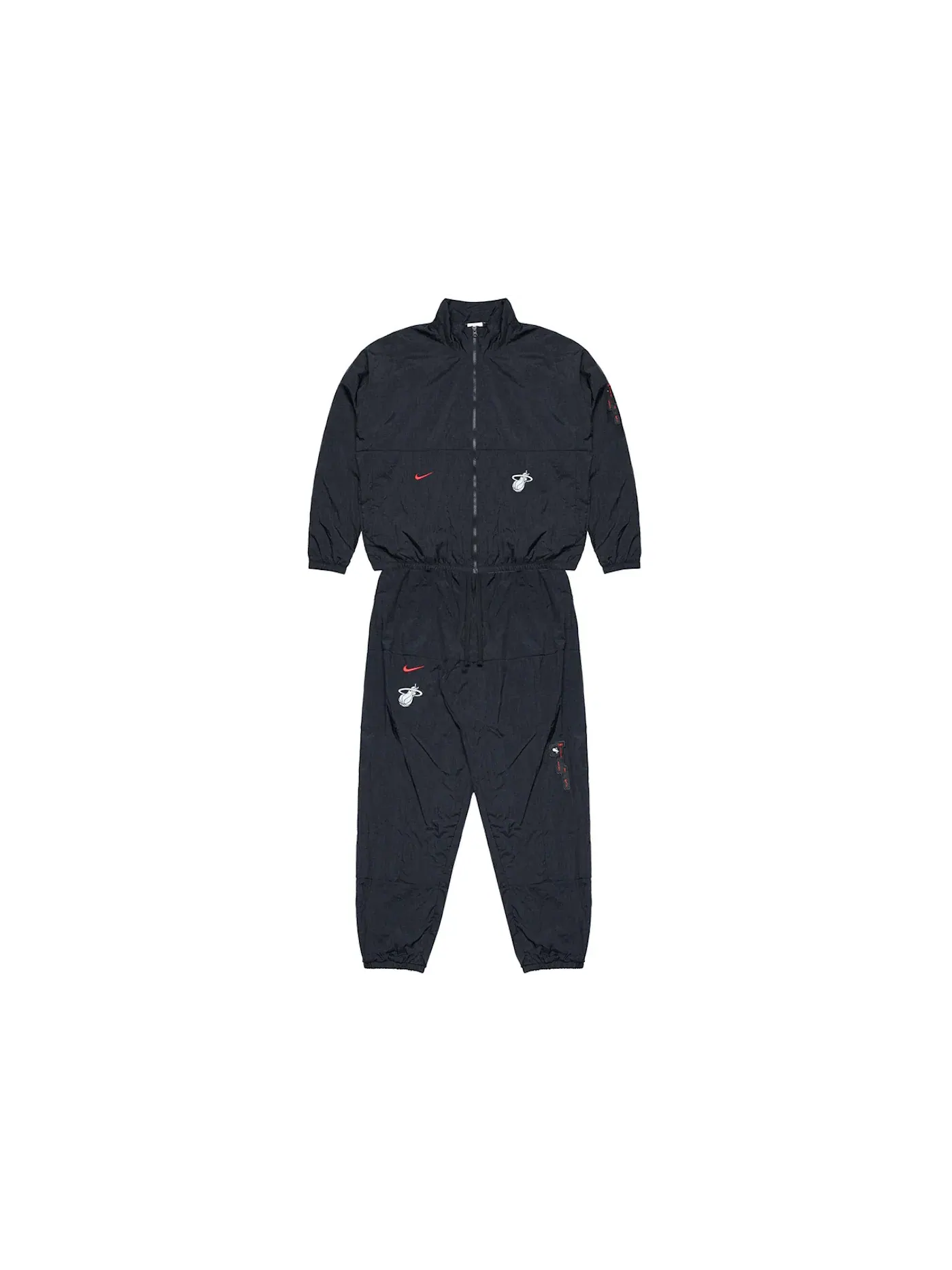 Мужской спортивный костюм с длинным рукавом Nike Miami Heat Courtside Tracksuit — изображение 1 из 1, черный