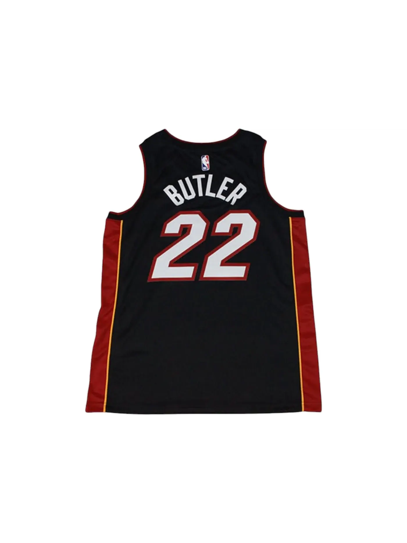 Мужская баскетбольная джерси Jimmy Butler 22 Icon Edition Swingman Nike — изображение 2 из 2, черный/красный