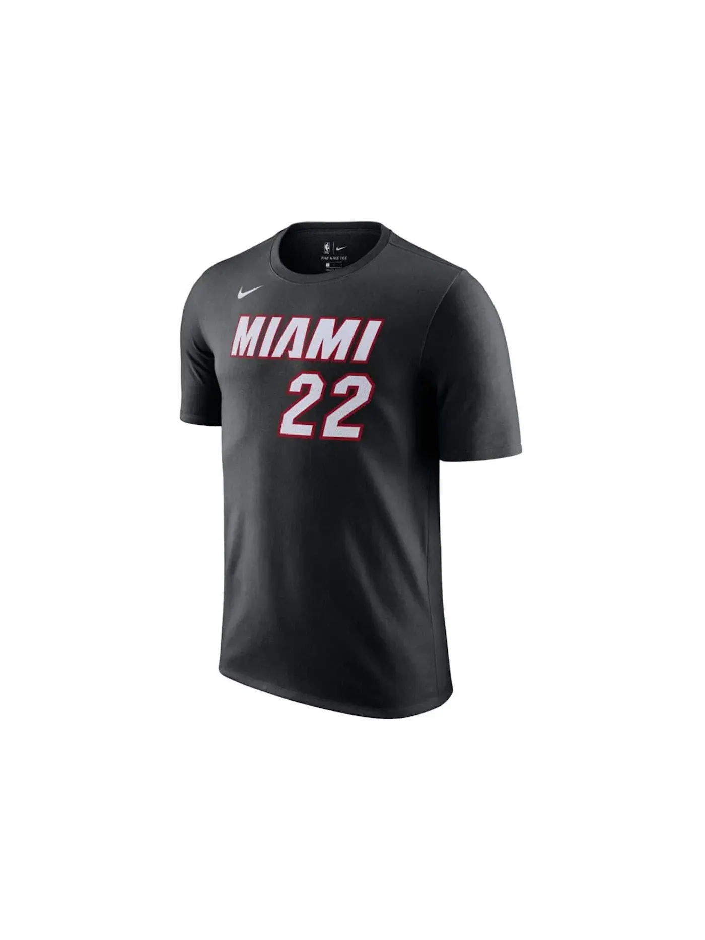 Мужская футболка с принтом Nike Miami Heat Jimmy Butler — изображение 1 из 1, черный/белый