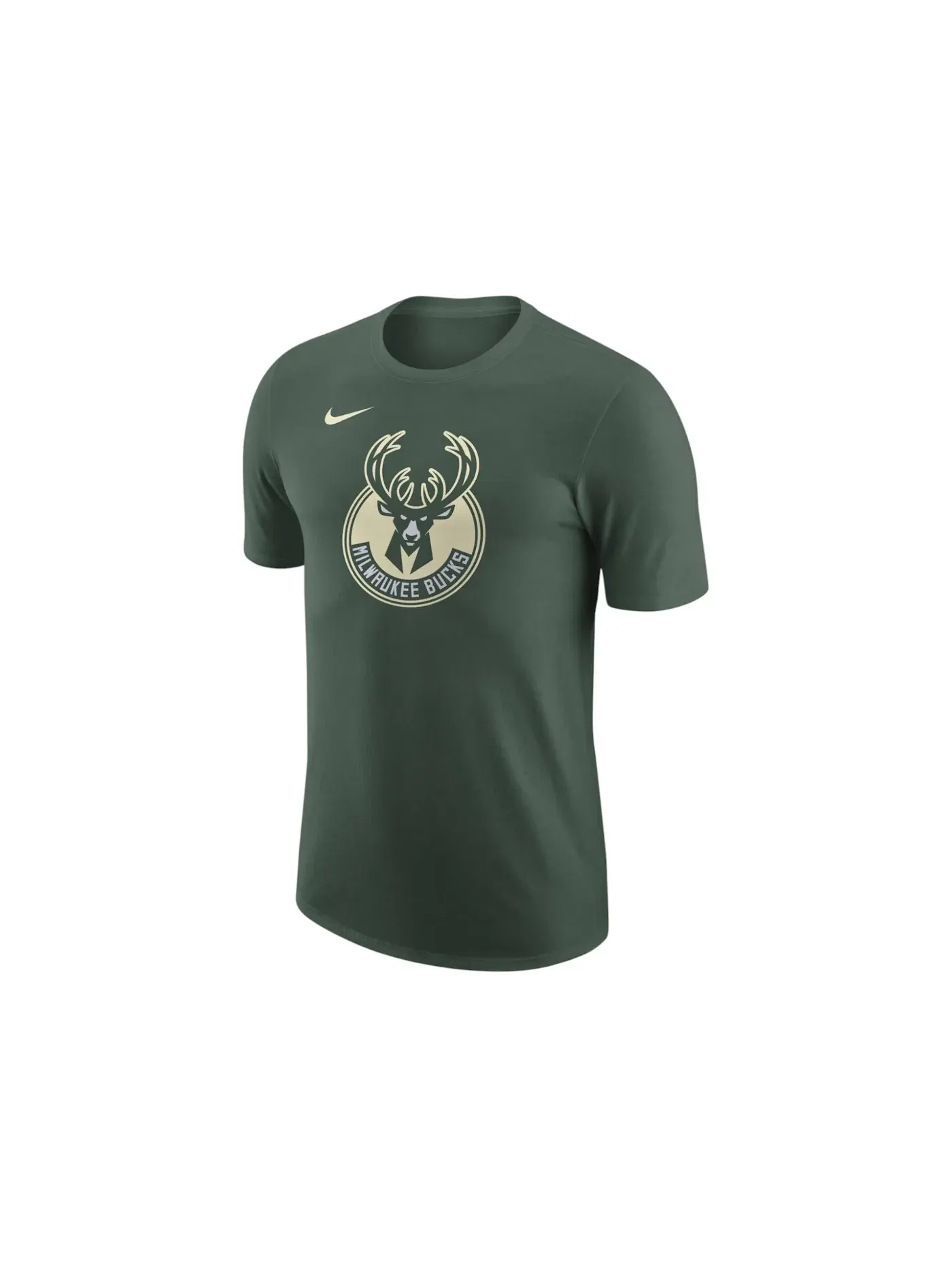 Мужская футболка с логотипом Milwaukee Bucks Nike T-shirt — изображение 1 из 1, зеленый кремовый