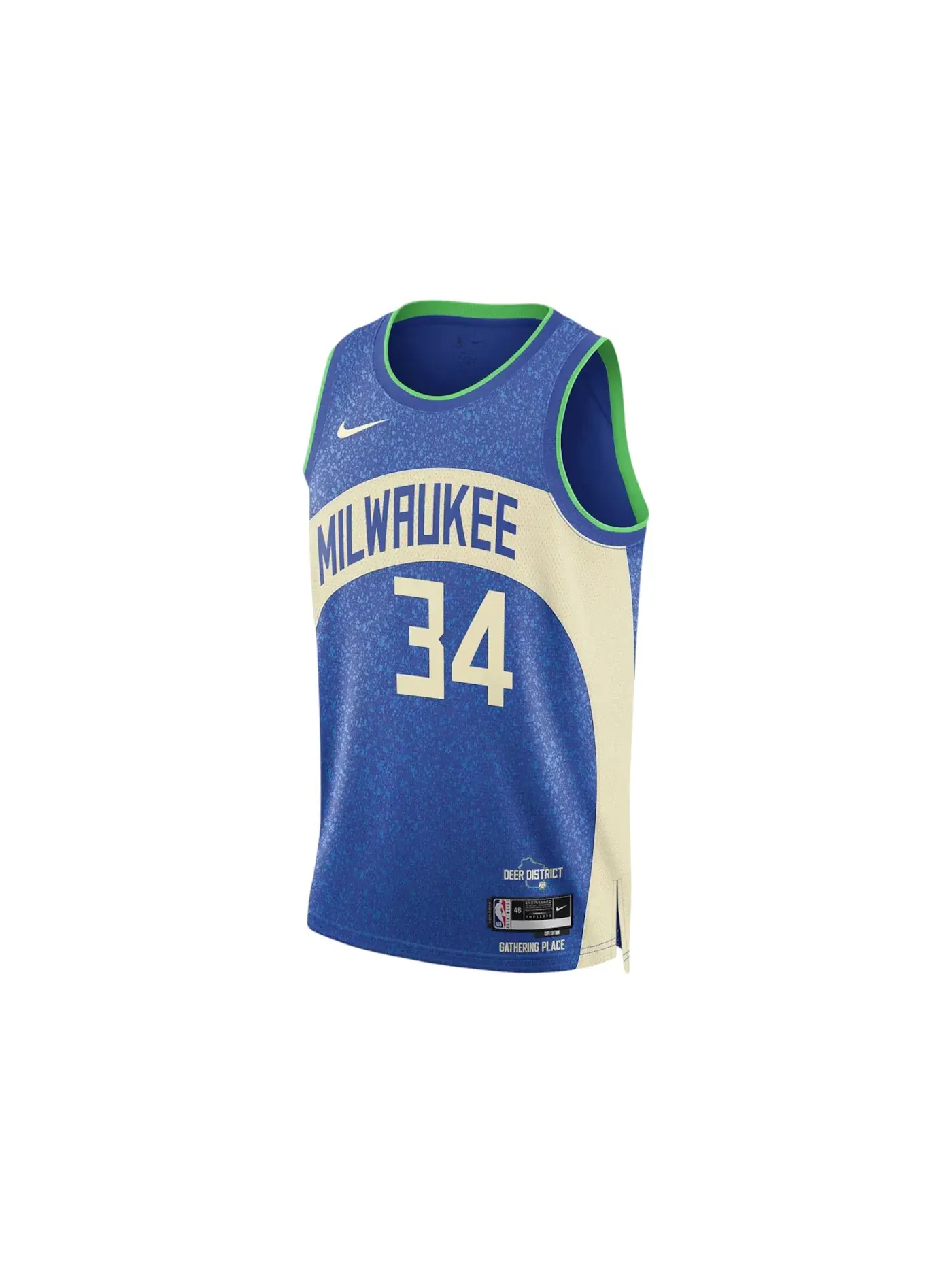 Мужская баскетбольная джерси с принтом Jersey Nike — изображение 1 из 2, мульти