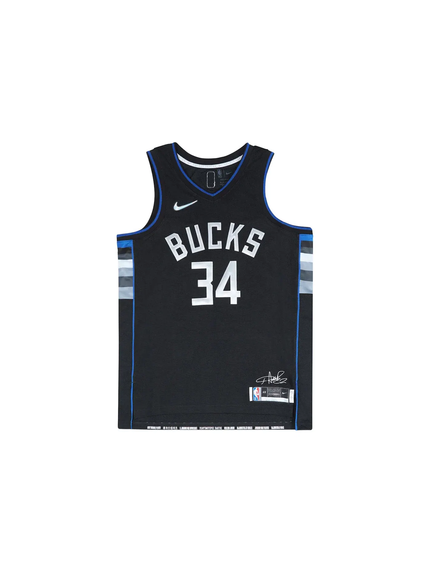 Мужская баскетбольная джерси с принтом Giannis Antetokounmpo MVP Nike — изображение 1 из 2, черный