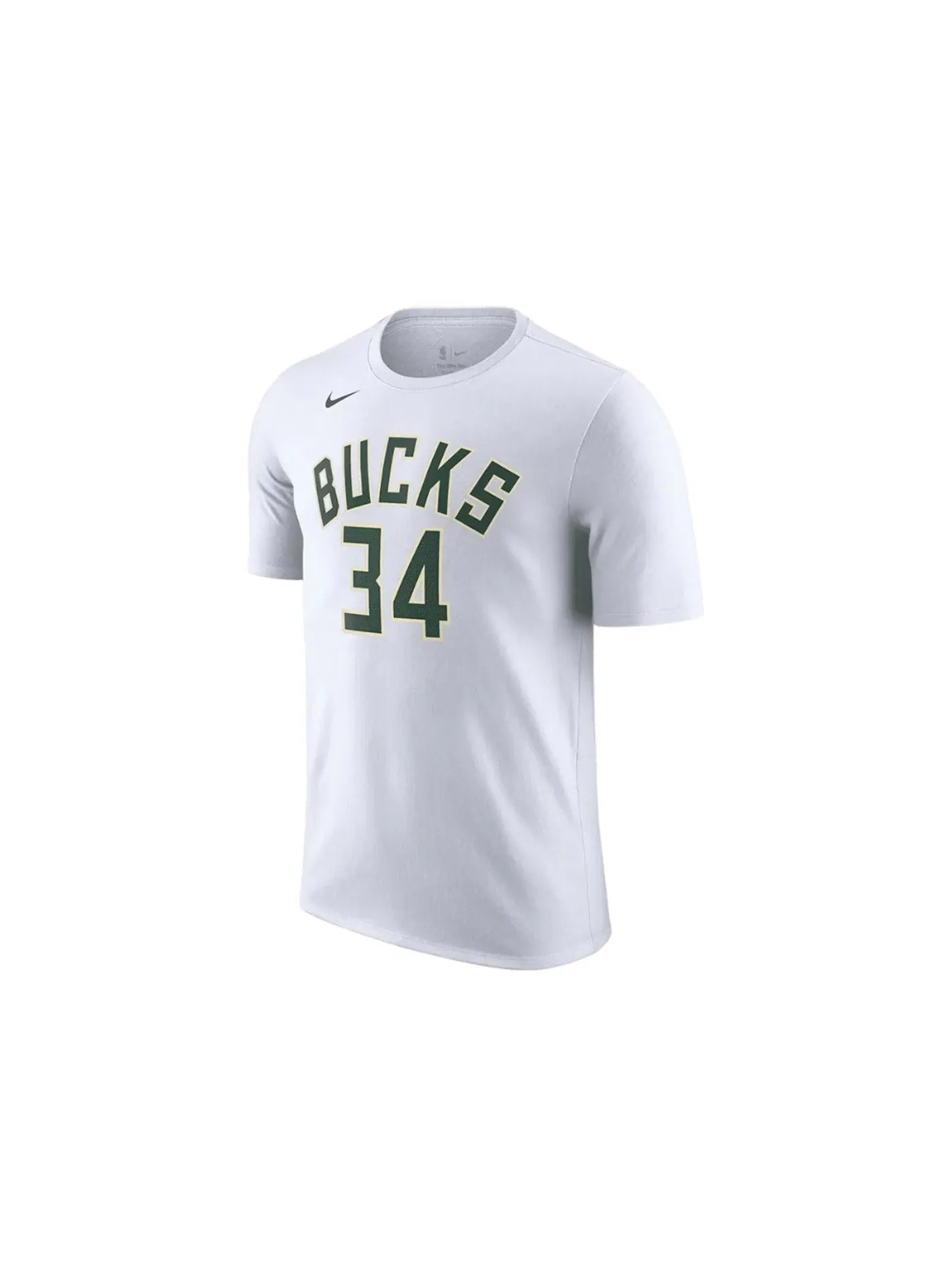 Мужская футболка с принтом Giannis Antetokounpo Nike — изображение 1 из 2, белый/зеленый