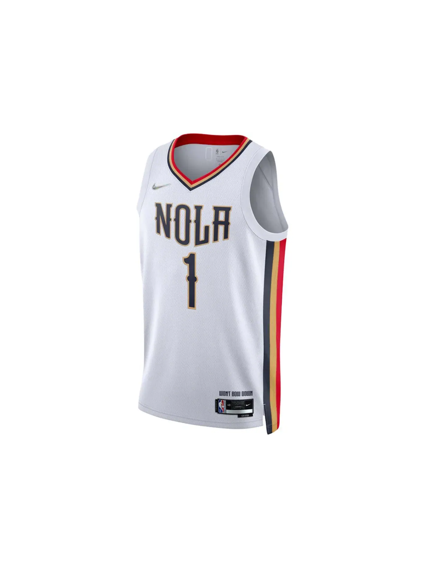 Мужская баскетбольная джерси New Orleans Pelicans Zion Williamson Nike — изображение 1 из 2, белый