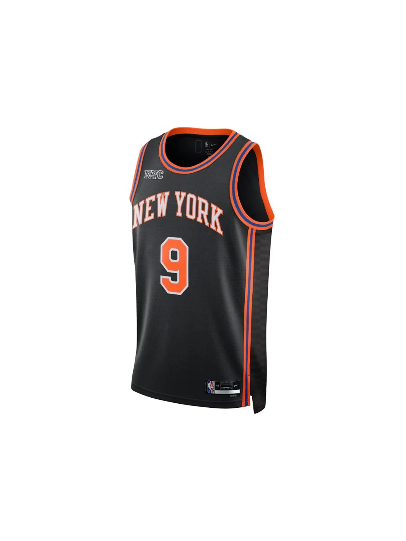 Мужская баскетбольная джерси Nike NBA New York Knicks RJ Barrett City Edition Swingman Jersey — изображение 1 из 2, черный