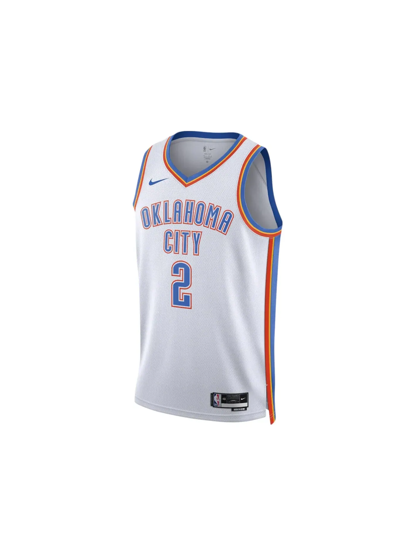 Мужская баскетбольная джерси с принтом Shai Gilgeous-Alexander Association Edition Nike — изображение 1 из 1, белый/синий