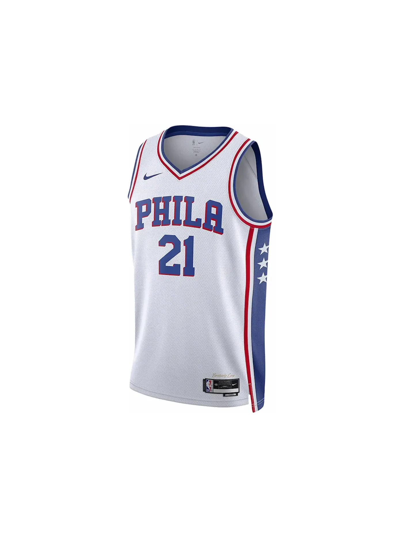 Мужская джерси с длинным рукавом Nike NBA Philadelphia 76ers Association Edition Jersey — изображение 1 из 2