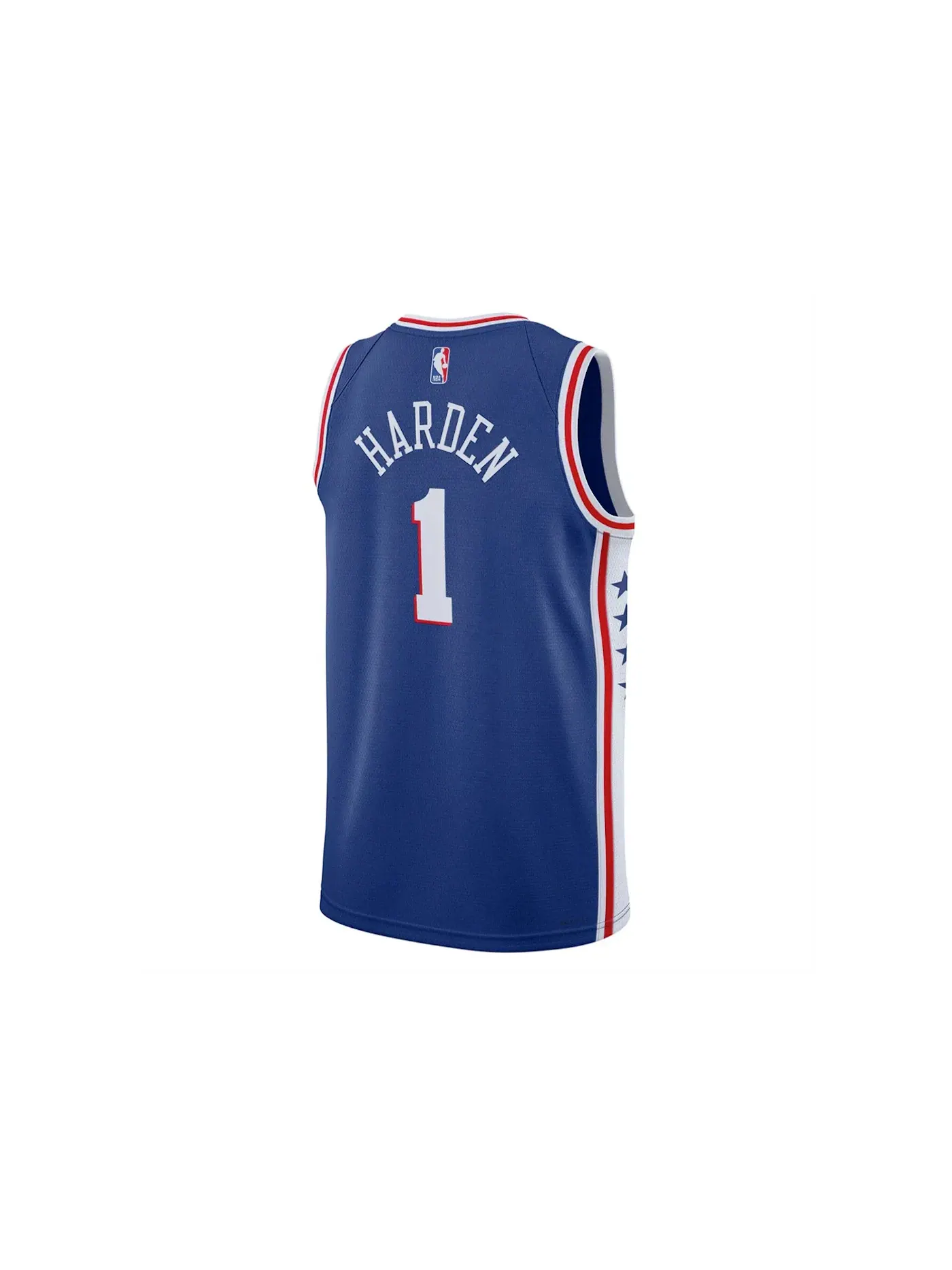 Мужская баскетбольная джерси с принтом Jersey Nike — изображение 2 из 2, синий/красный/белый