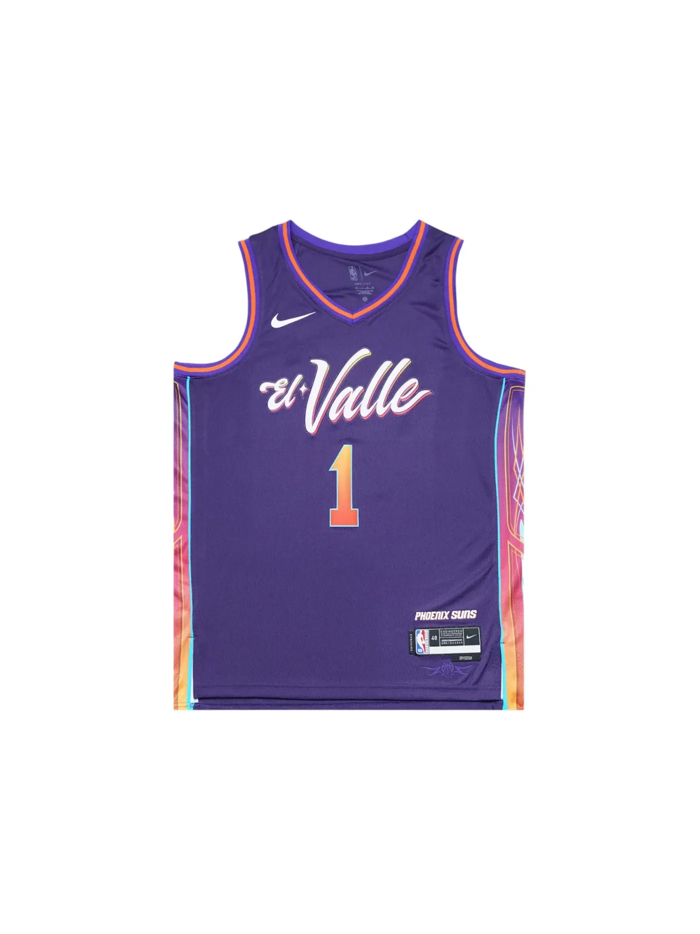Мужская баскетбольная джерси с принтом Nike NBA Phoenix Suns Devin Booker City Edition Jersey — изображение 1 из 2