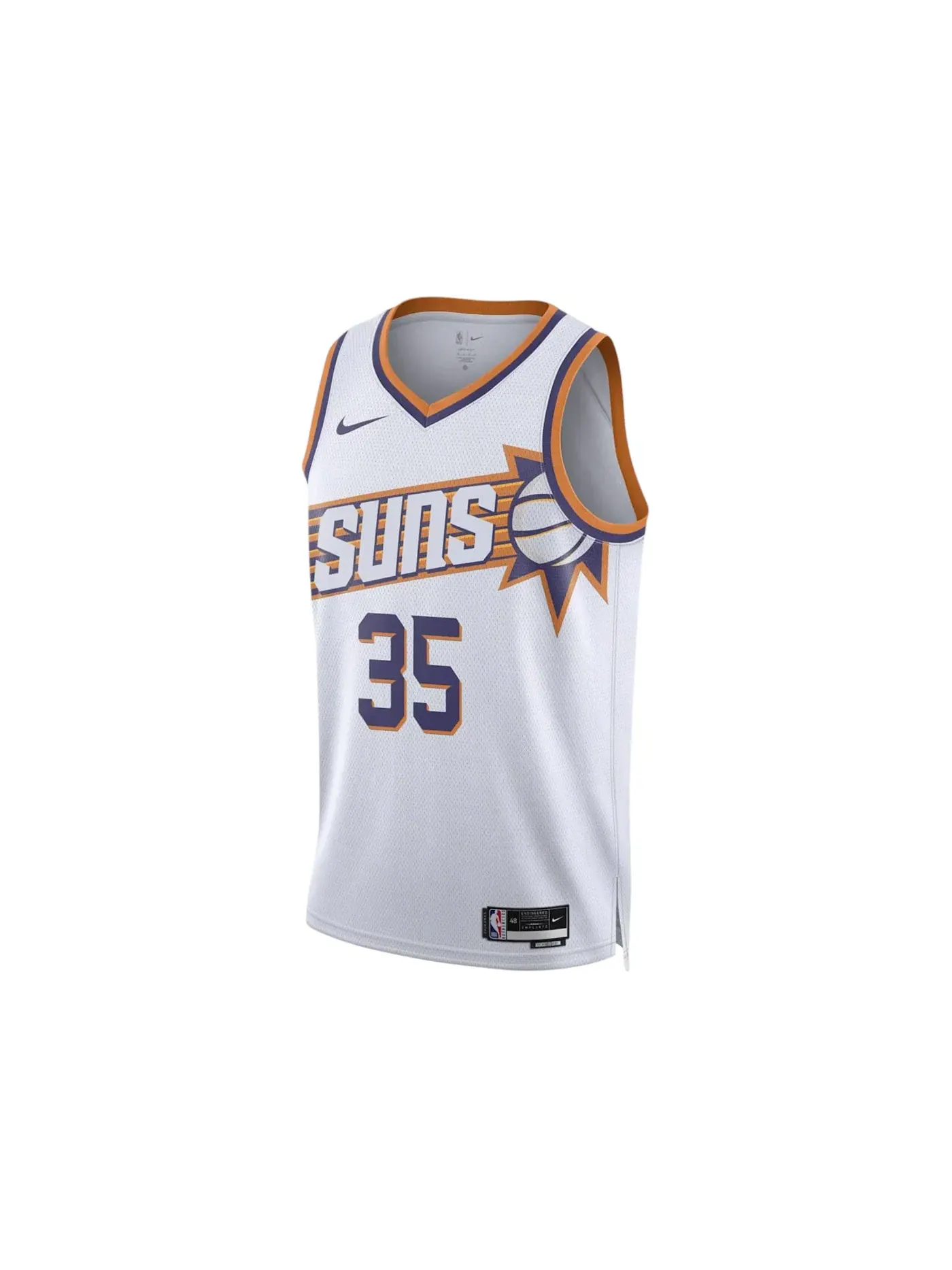 Мужская футболка с принтом Nike NBA Phoenix Suns Kevin Durant Association Edition Dri-Fit Swingman — изображение 1 из 1