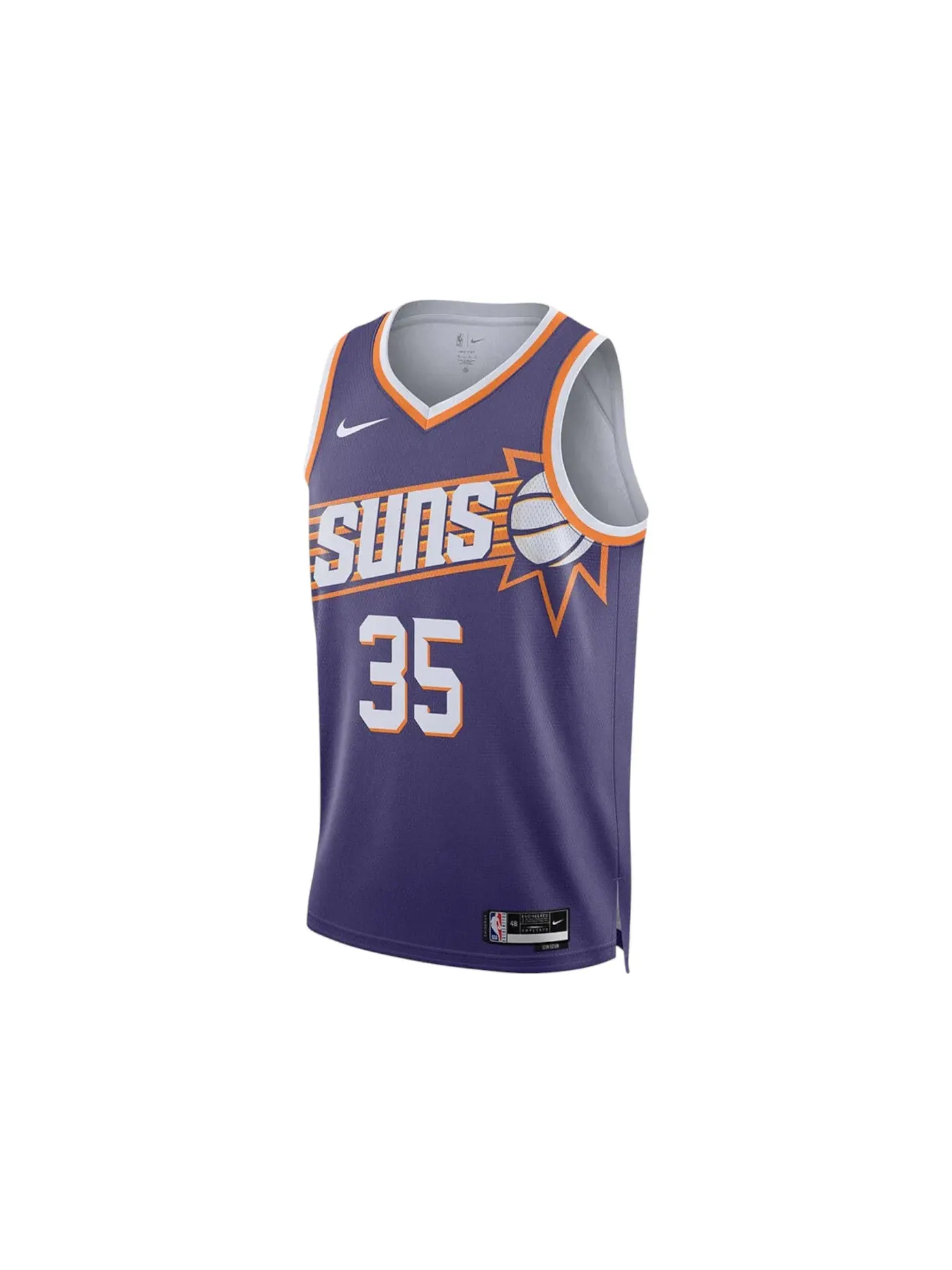 Мужская футболка с принтом Nike NBA Phoenix Suns Kevin Durant Icon Edition Dri-Fit Swingman Jersey — изображение 1 из 2