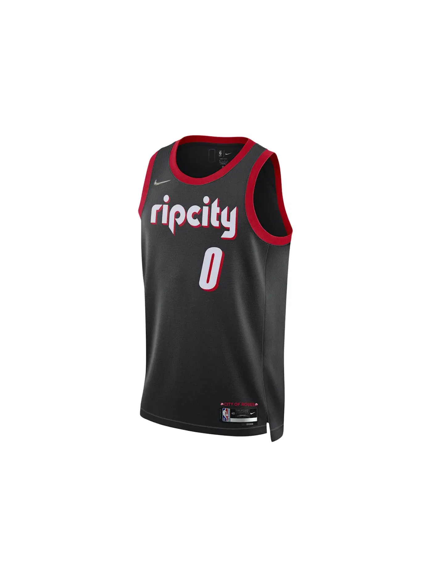 Мужская баскетбольная джерси с принтом Nike NBA Portland Trail Blazers City Edition Mixtape Damian Lillard, черный