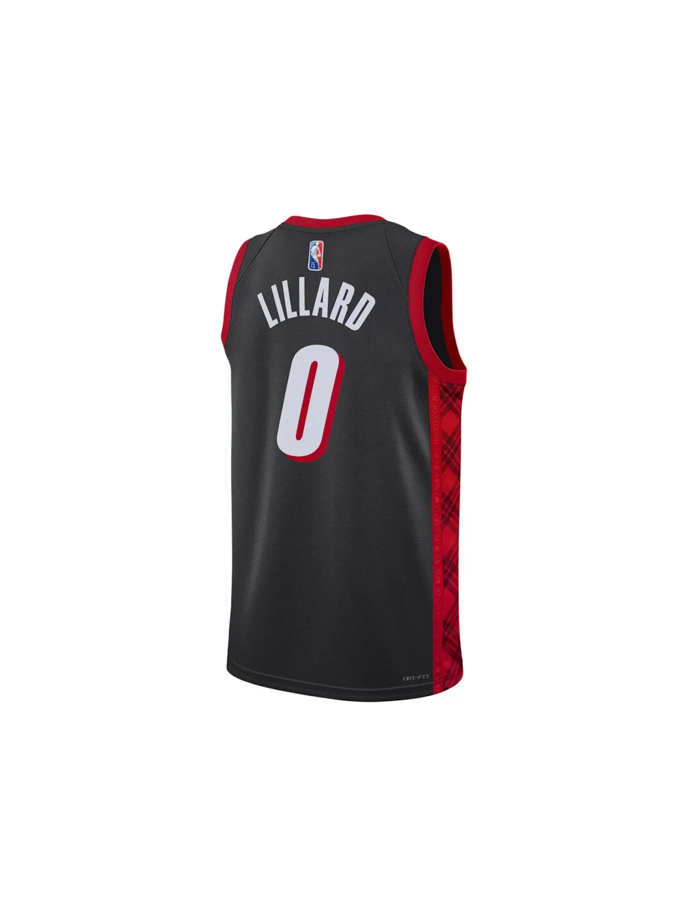 Мужская баскетбольная джерси с принтом Nike NBA Portland Trail Blazers City Edition Mixtape Damian Lillard, черный