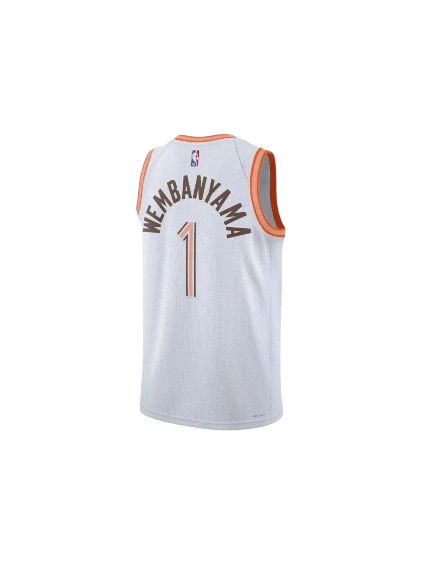 Мужская баскетбольная джерси Nike San Antonio Spurs Victor Wembanyama City Edition Swingman — изображение 2 из 2, белый