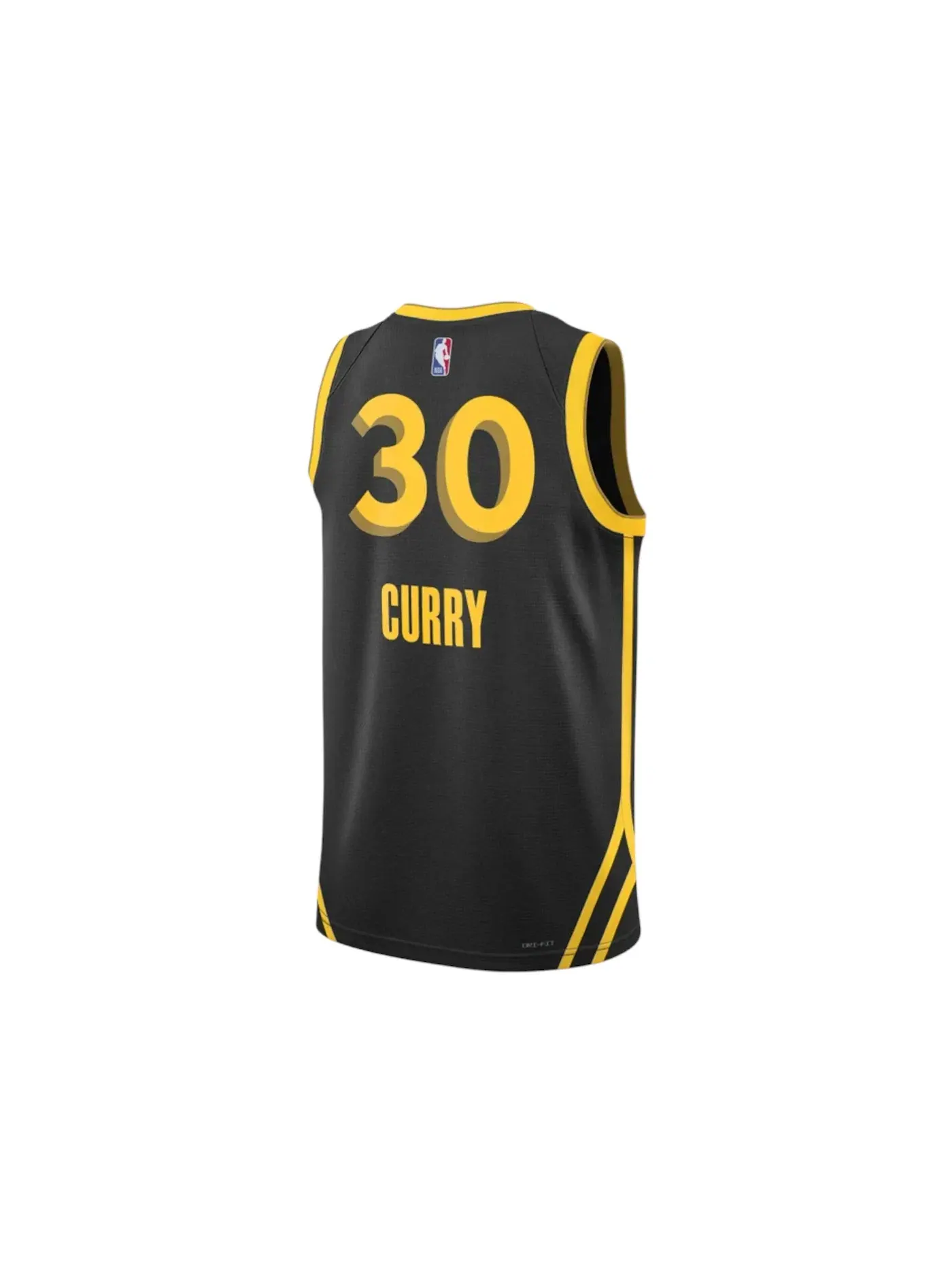 Мужская баскетбольная джерси Nike NBA Stephen Curry Golden State Warriors City Edition 2023/24 — изображение 2 из 2, черный