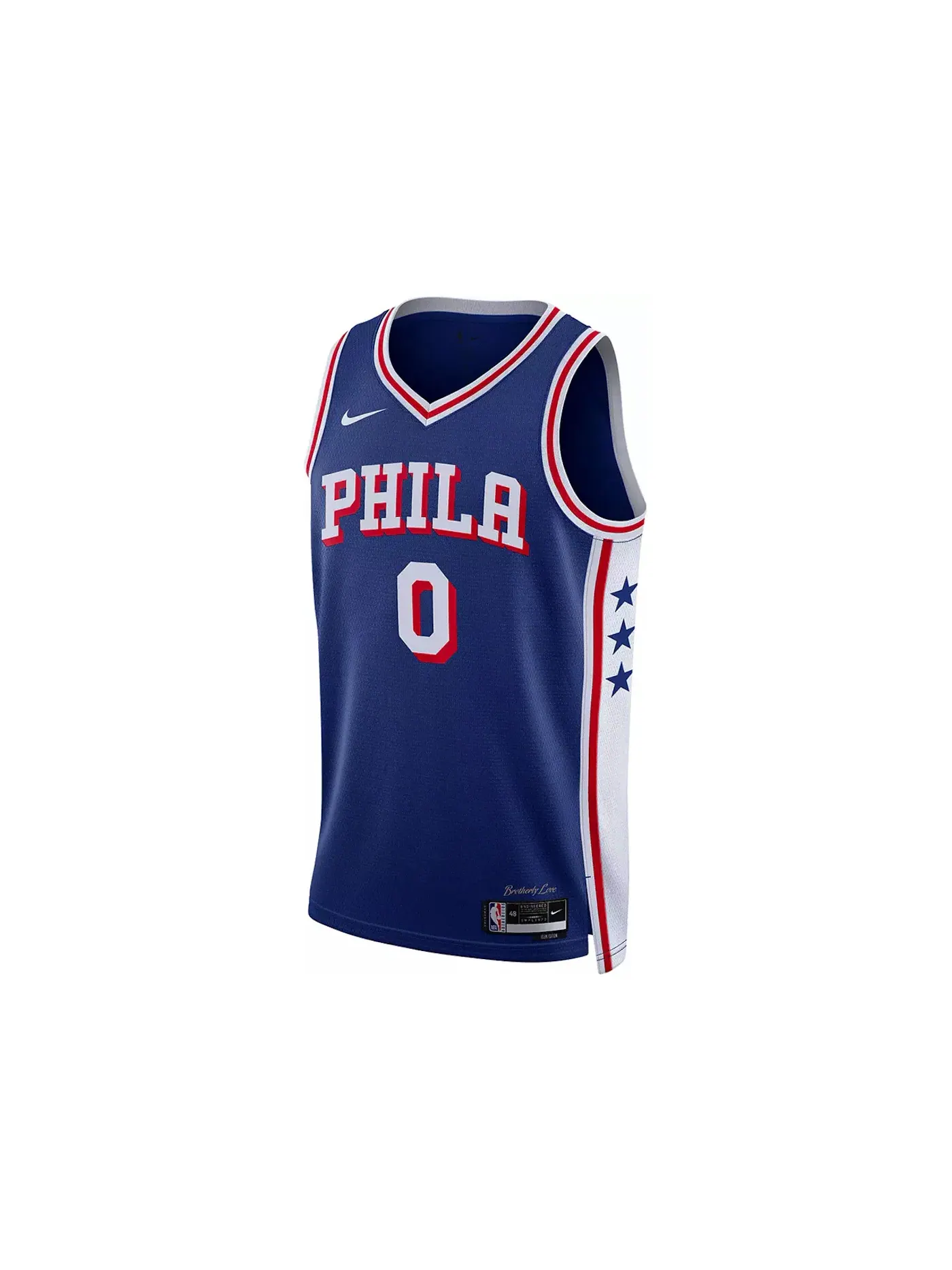 Мужская баскетбольная джерси Nike NBA Tyrese Maxey Philadelphia 76ers Swingman 2023/24 Icon Edition — изображение 1 из 2