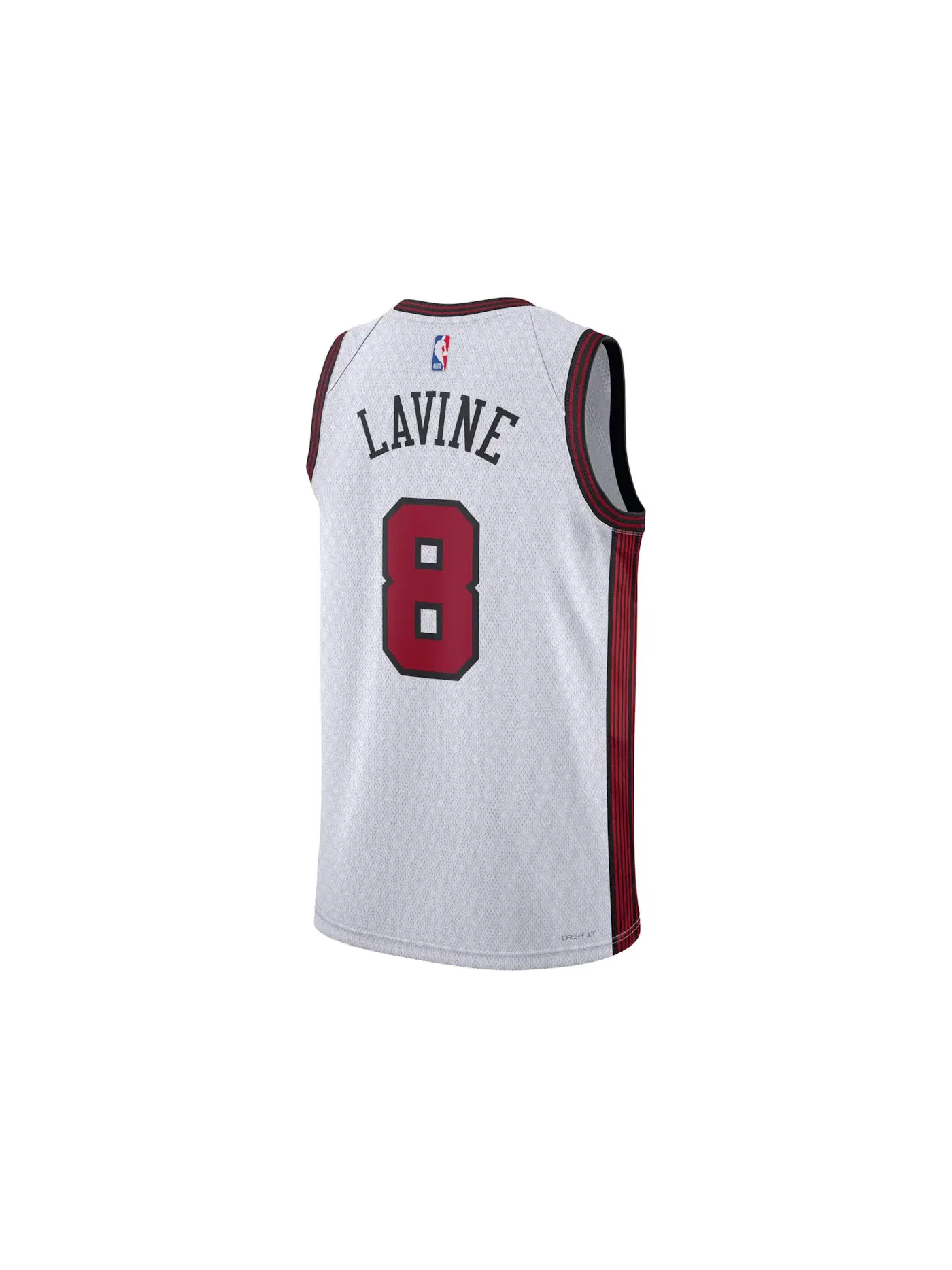 Мужская джерси с принтом Nike NBA Zach Lavine Chicago Bulls Dri-FIT City Edition — изображение 2 из 2, белый/красный