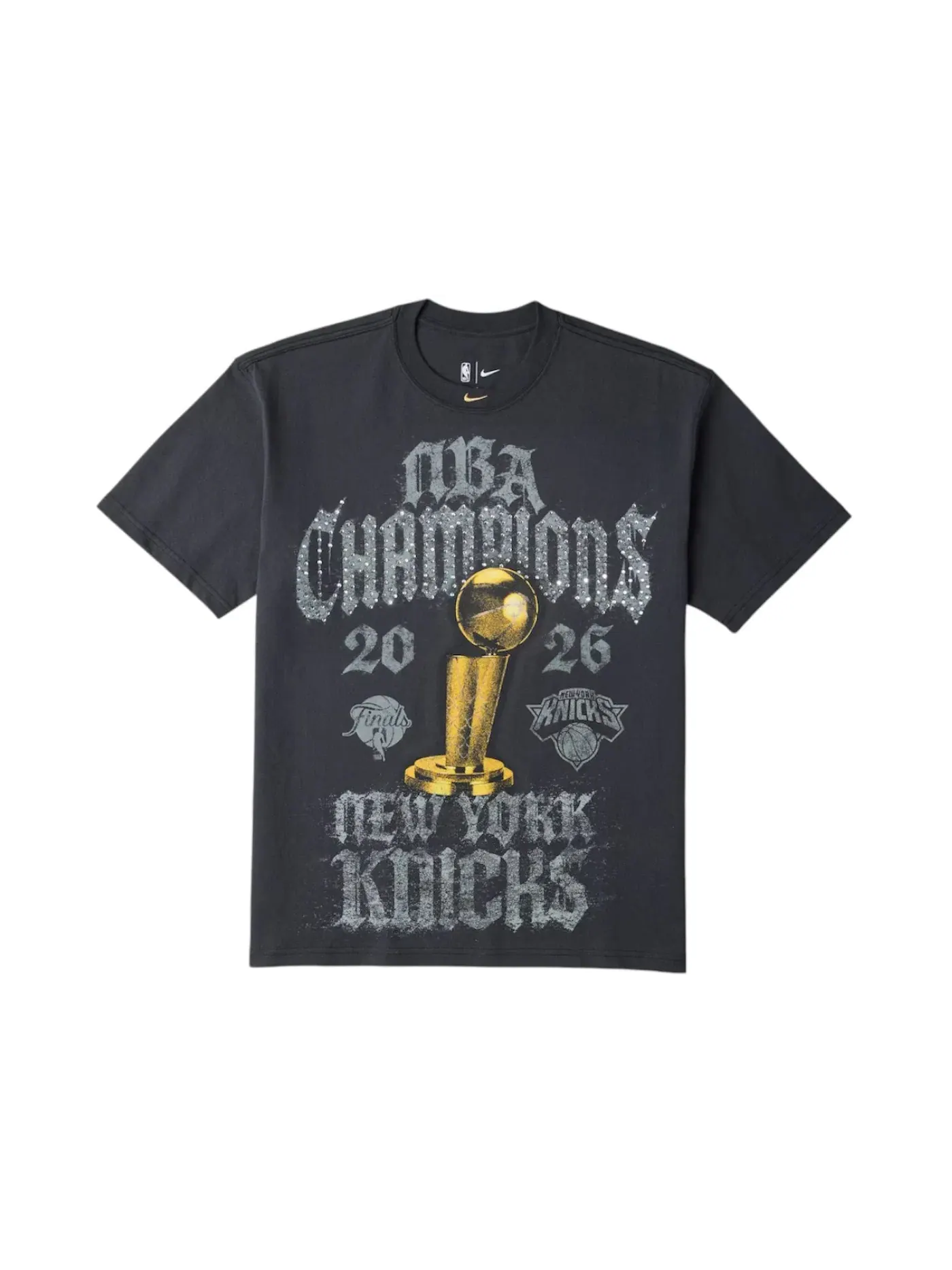 Мужская футболка с принтом Nike New York Knicks 2026 NBA Finals Champions Authentic On Court T-shirt — изображение 1 из 2