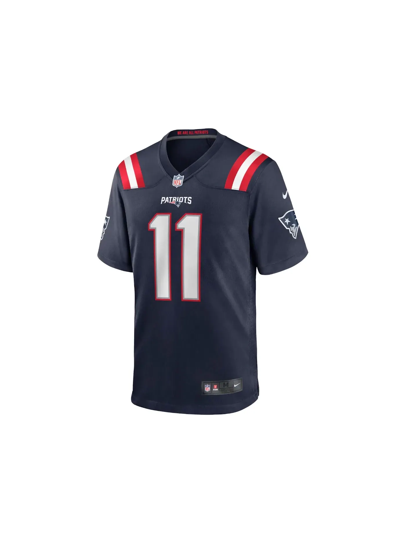 Мужская джерси с длинным рукавом Nike NFL New England Patriots Julian Edelman Jersey Navy — изображение 1 из 2, темно-синий