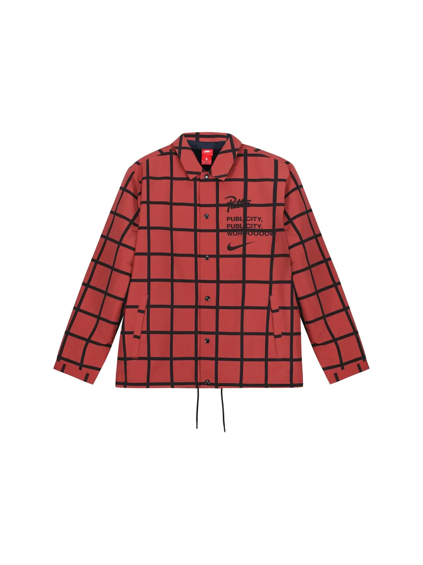 Мужская куртка-тренер с принтом Nike NSW Patta Coaches Jacket Mars Stone — изображение 1 из 1, серый