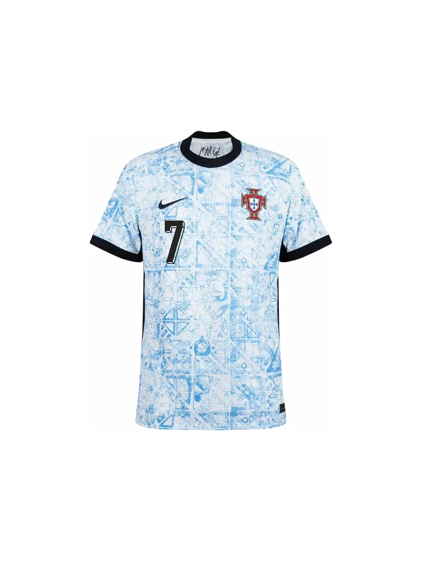 Мужская футболка с принтом ADV Authentic Nike Portugal 2024/25 Ronaldo Match Away — изображение 1 из 2, синий синий