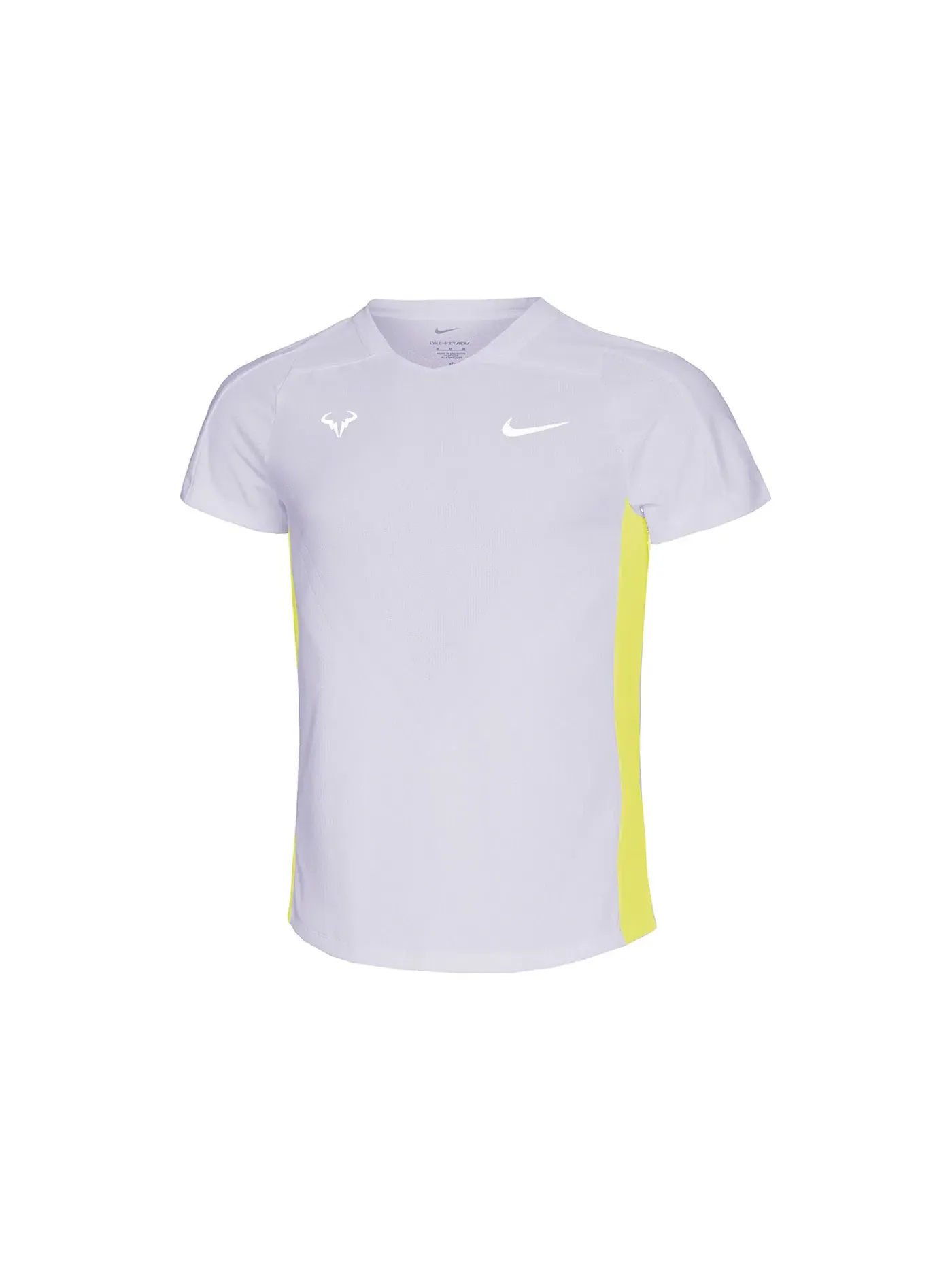 Мужская футболка с принтом Nike Rafael Nadal Court Dri-FIT ADV — изображение 1 из 2, фиолетовый/желтый/белый