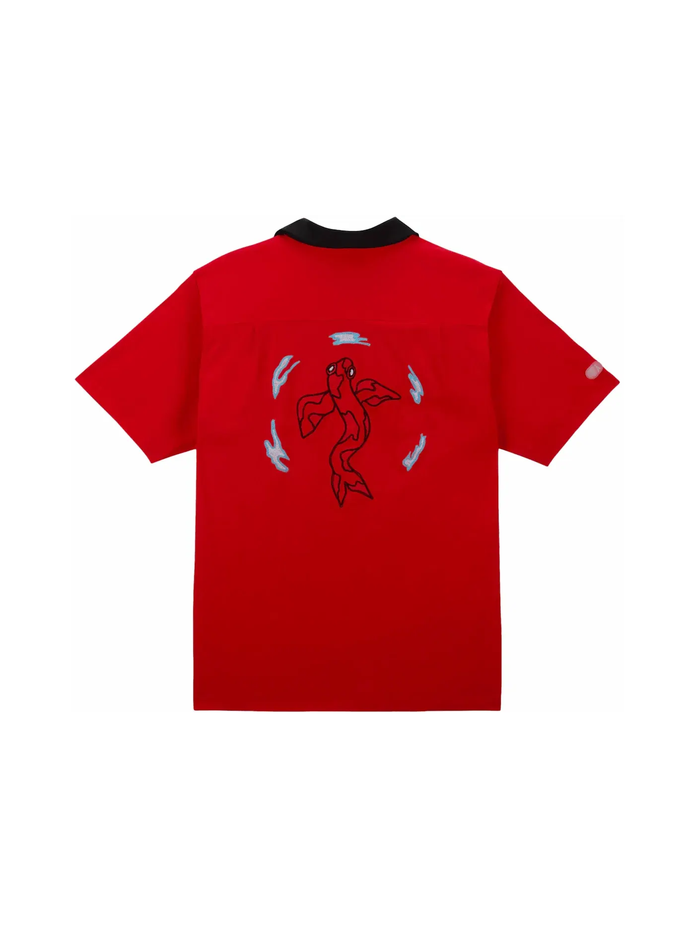 Мужская рубашка с коротким рукавом Nike SB Olympics 2024 Japan S/S Bowler — изображение 2 из 2, красный/черный